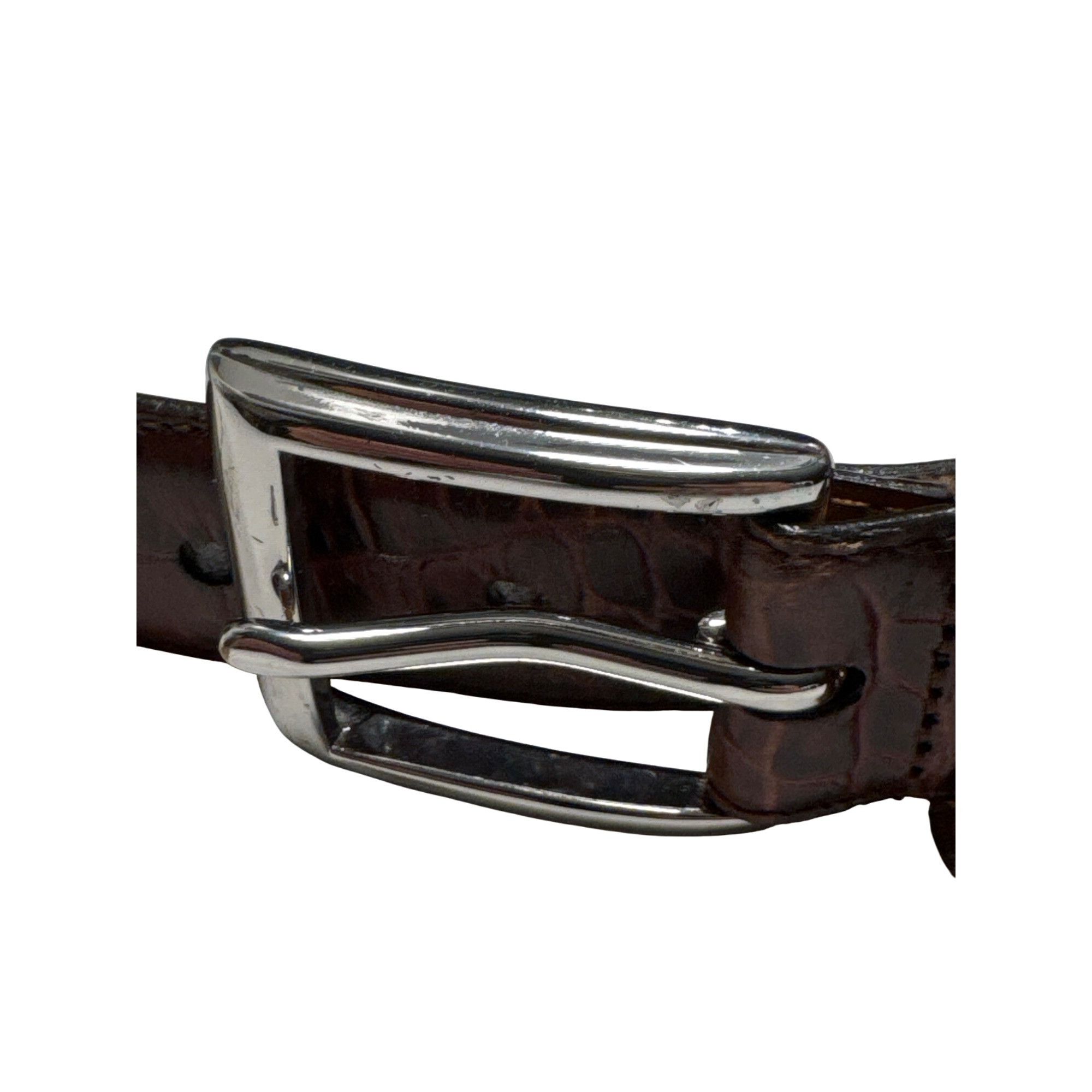 Polo Ralph Lauren Polo Ralph Lauren Brown Italian Leather Dress Belt Unisex Si Size ONE SIZE - 3 Thumbnail
