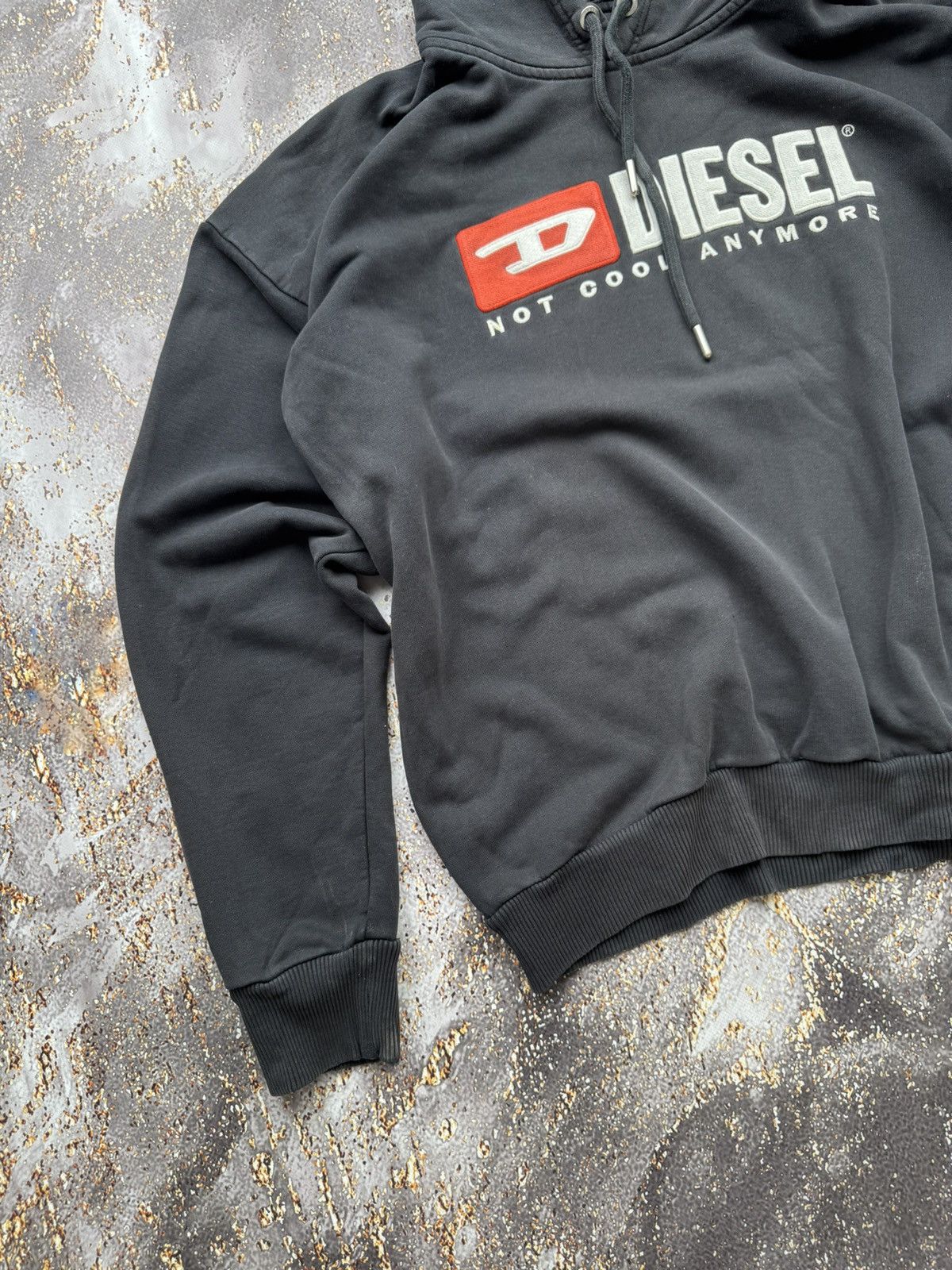 Diesel × Vintage Diesel Vintage Big Logo Heavy Hoodie Size US XL / EU 56 / 4 - 2 Thumbnail