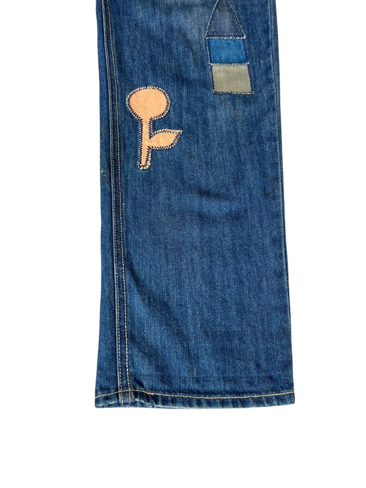 Issey Miyake Dirty Mud Stains Denim Ne-net Drop Crotch Patchwork Jeans Size US 32 / EU 48 - 13 Thumbnail