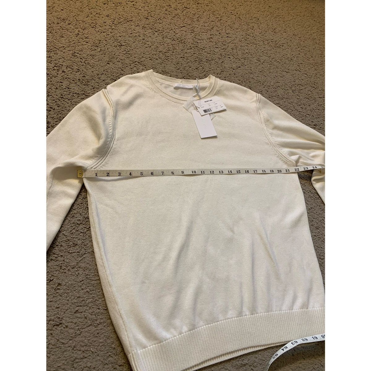 Helmut Lang HELMUT LANG LOGO CREW KNIT Size US L / EU 52-54 / 3 - 8 Thumbnail