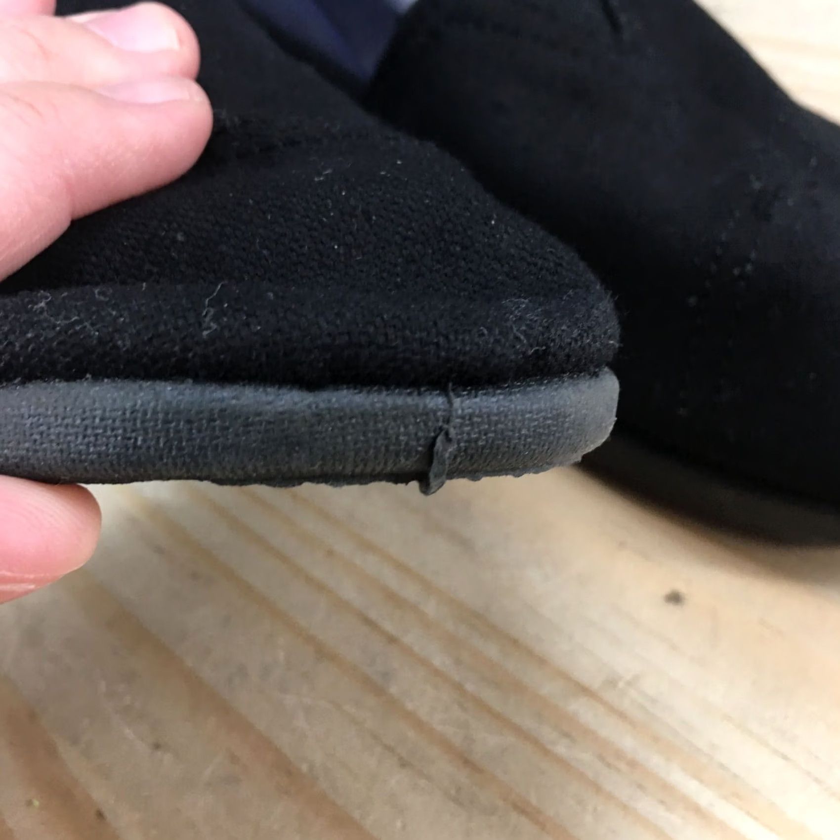 Toms TOMS Shoes Womens 9.5 Mens 8 Slip On Black Canvas Casual Comfort Low Top Flats - Casual Shoes - Black Canvas Slip-On - Womens Mens - TOMS Size L / US 10 / IT 46 - 4 Thumbnail