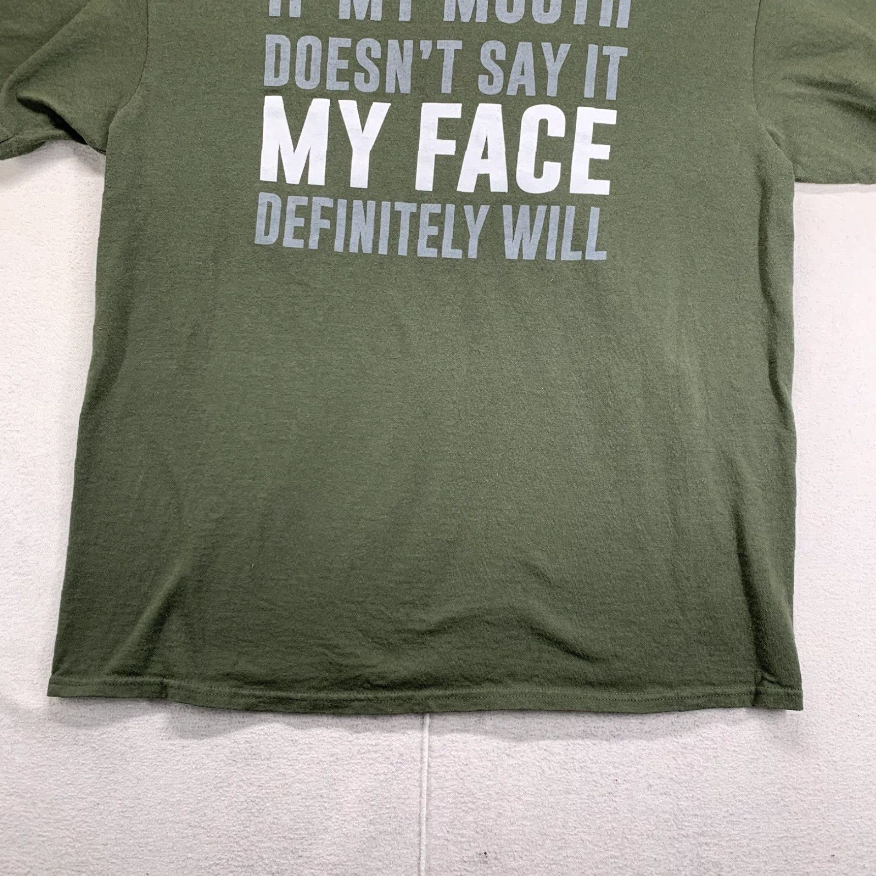 Delta VINTAGE Delta T-Shirt Men Adult Large Green 80s 90s Funny Grunge Hip Hop Punk USA Made Size US L / EU 52-54 / 3 - 4 Thumbnail