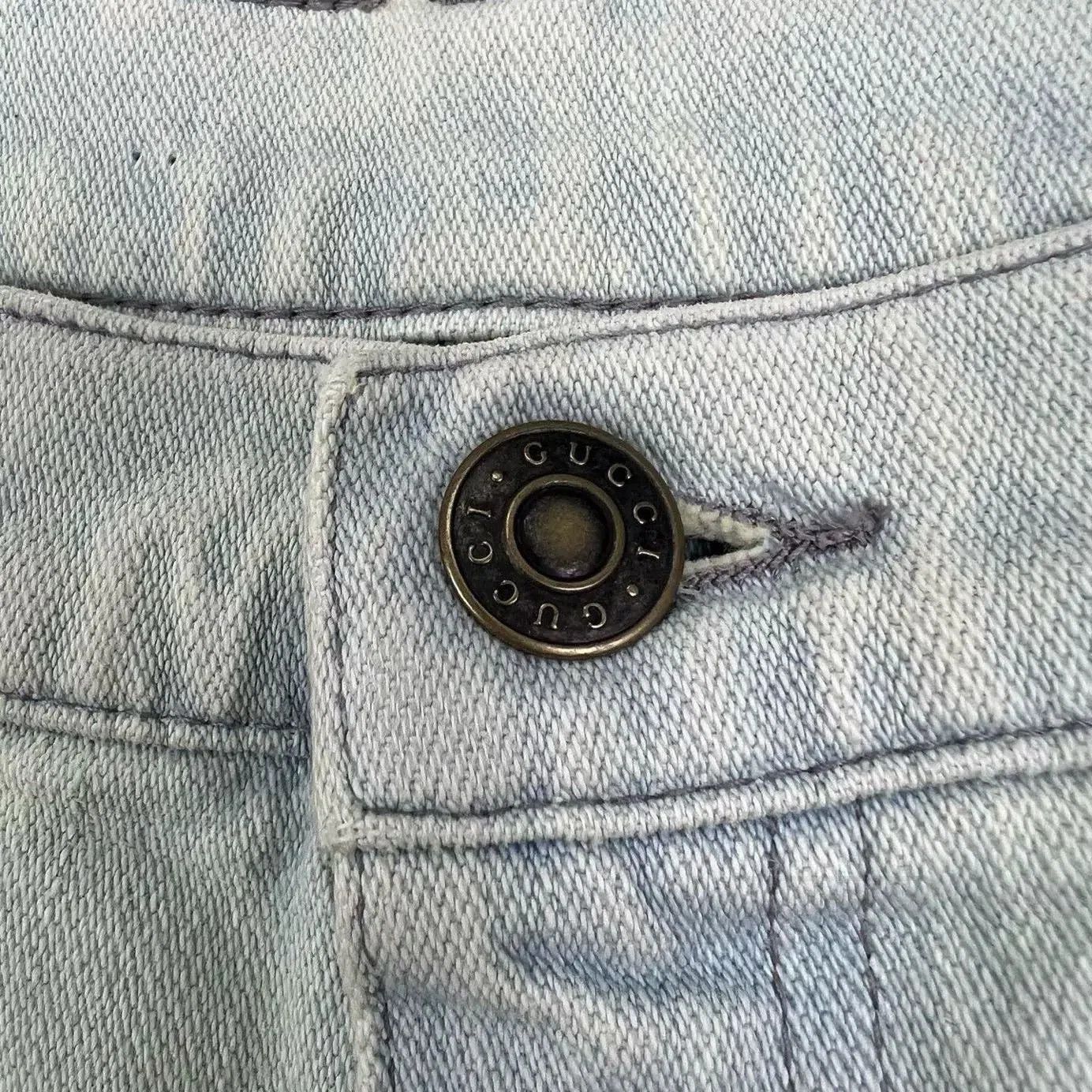 Gucci Gucci Heavy Embroidered Floral Jeans. Size 27" / US 4 / IT 40 - 6 Thumbnail