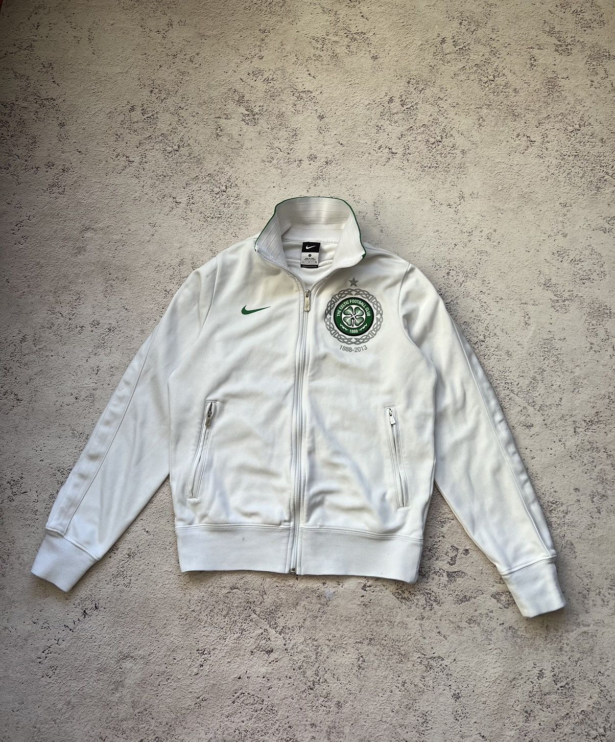 Nike × Vintage 00s Vintage Nike Boston Celtic Track Top Soccer Jacket Y2K Size US S / EU 44-46 / 1 - 3 Thumbnail