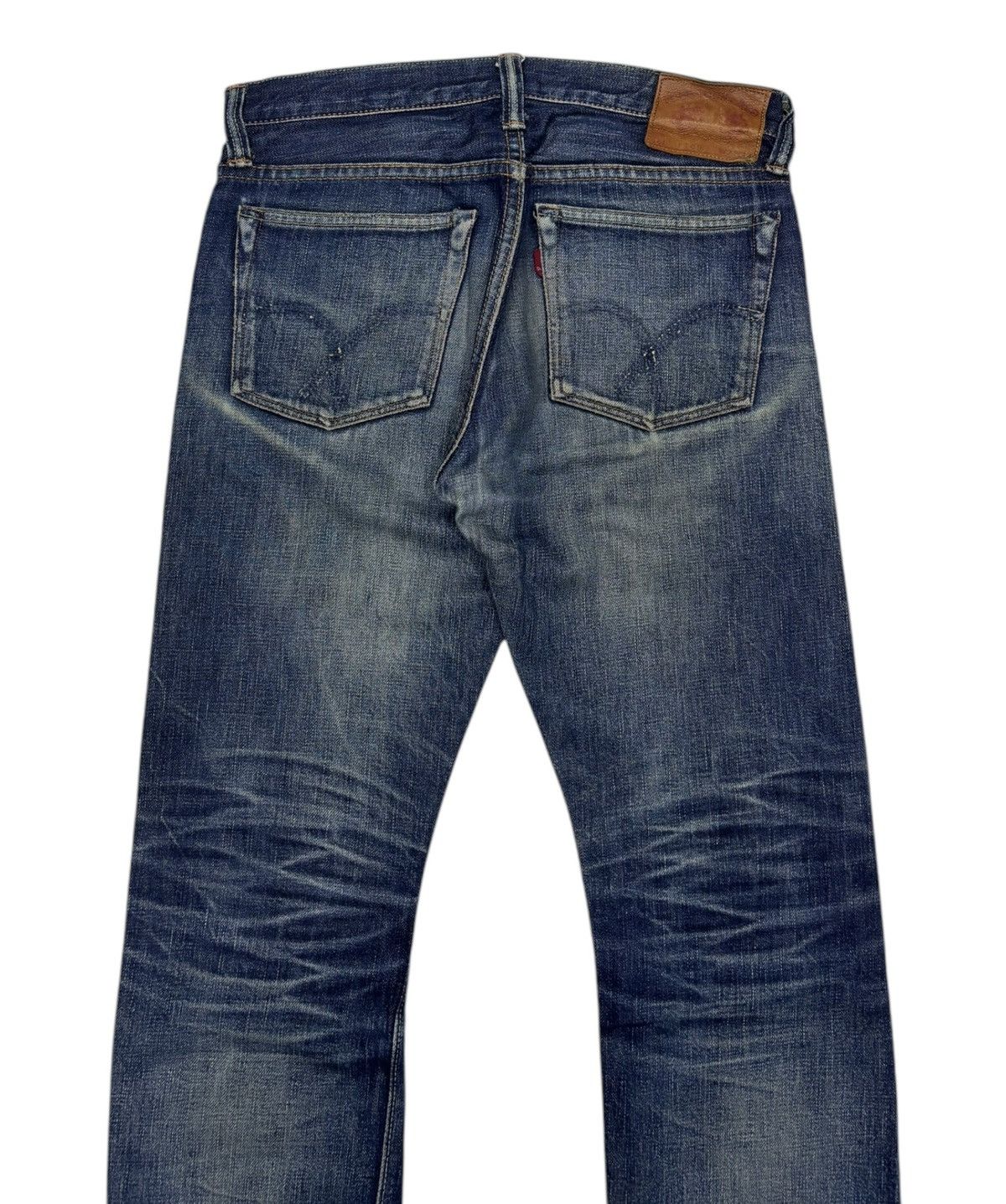 Full Count & Co. 🔥FULL COUNT SELVEDGE BLUE DISTRESSED DENIM JEANS Size US 30 / EU 46 - 7 Thumbnail