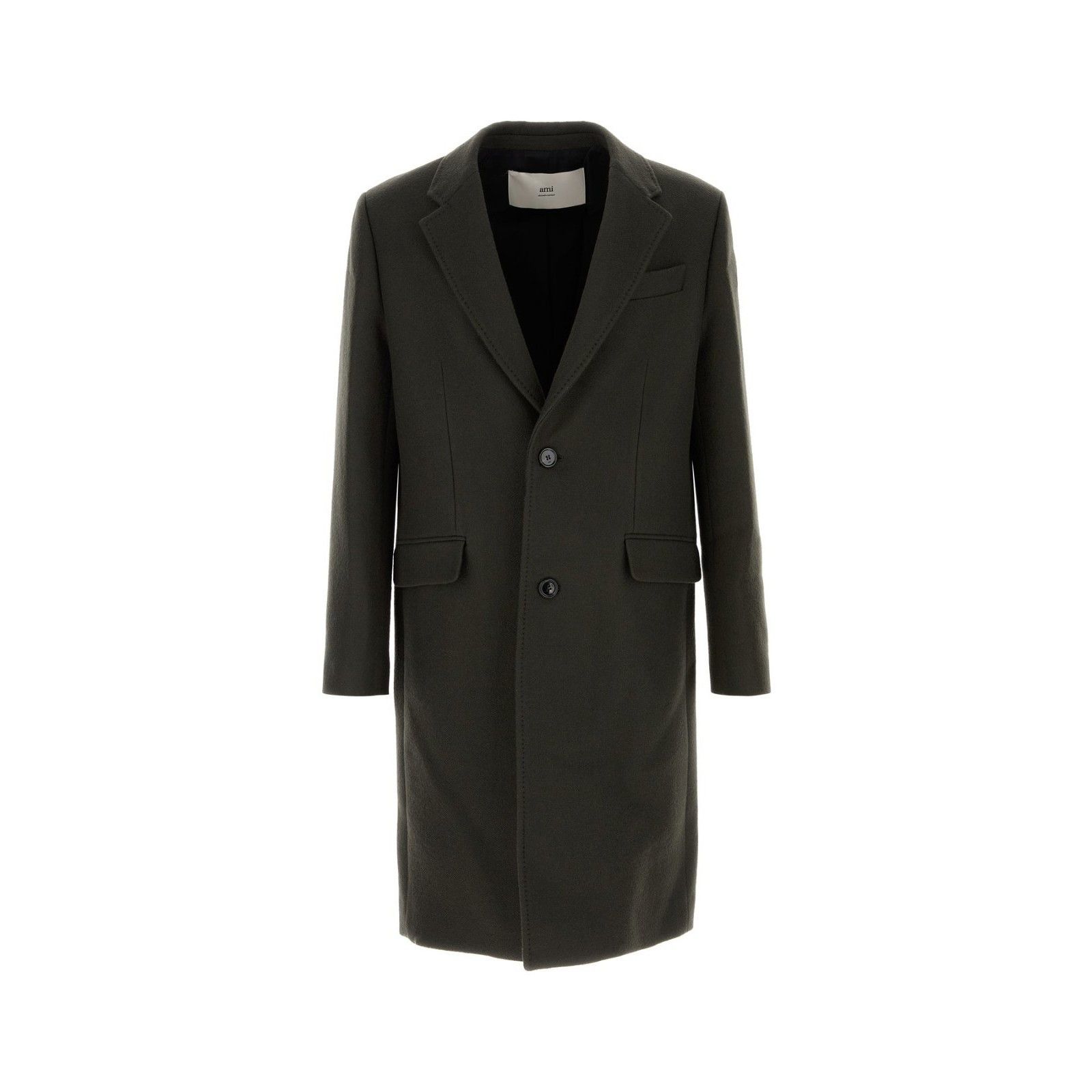 AMI AMI Charcoal Wool Coat New & Authentic (Men's size:XL;) Size US XL / EU 56 / 4 - 1 Thumbnail
