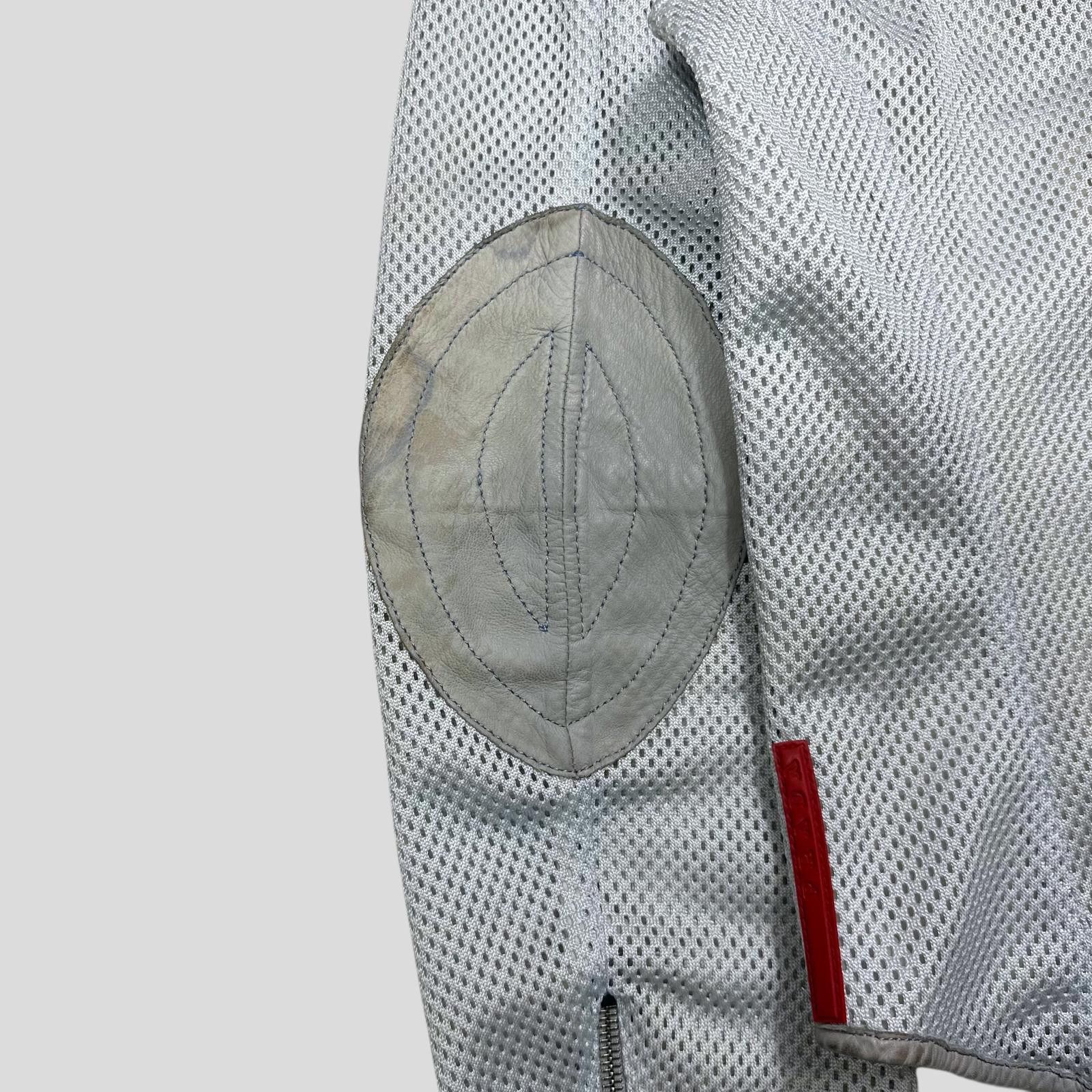 Prada Prada Sport SS00 Technical Mesh + Leather Moto Jacket - IT44 Size M / US 6-8 / IT 42-44 - 8 Thumbnail