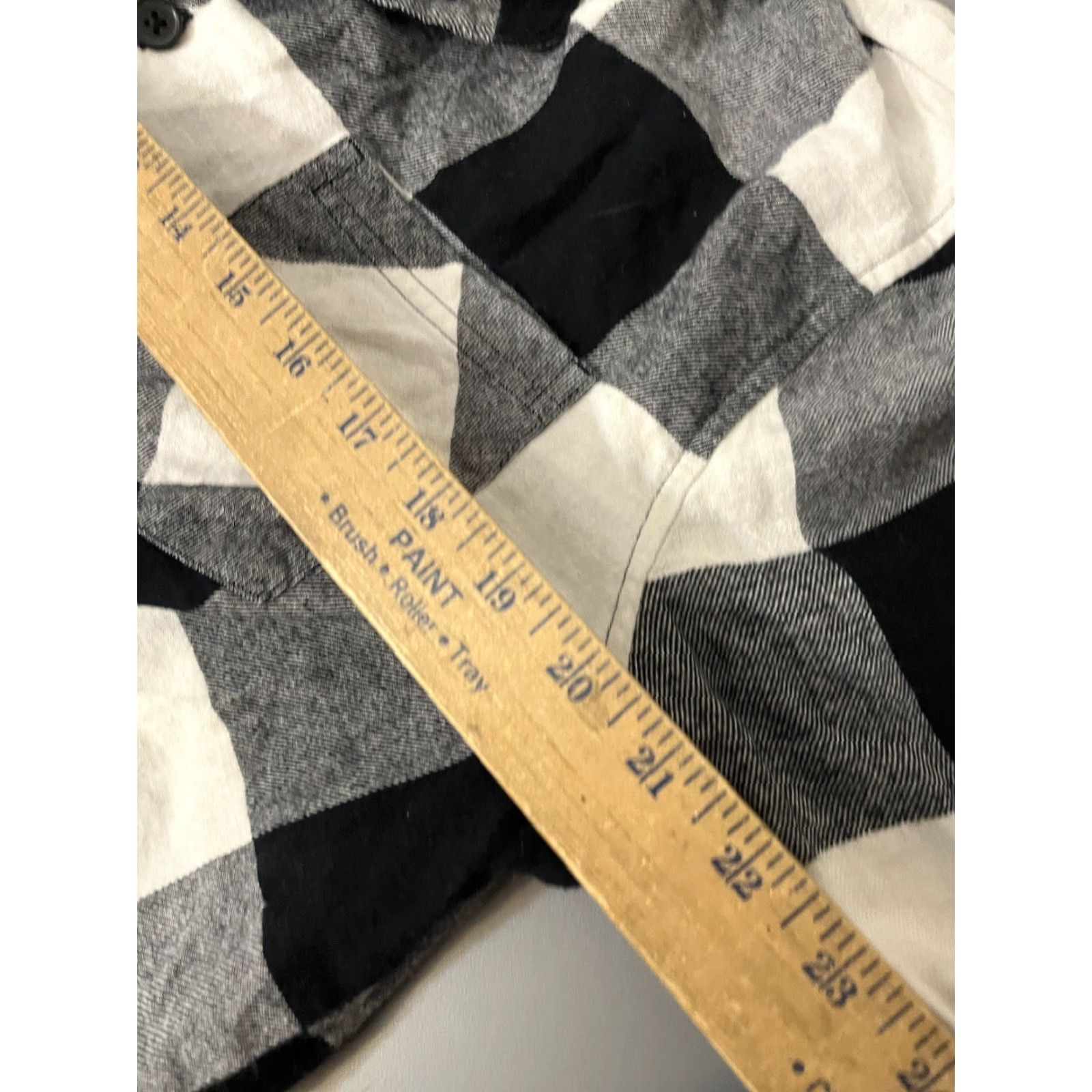 Old Navy Old Navy Sleep Shirt Men MT Flannel White Black Pajamas Shirt Size US M / EU 48-50 / 2 - 5 Thumbnail
