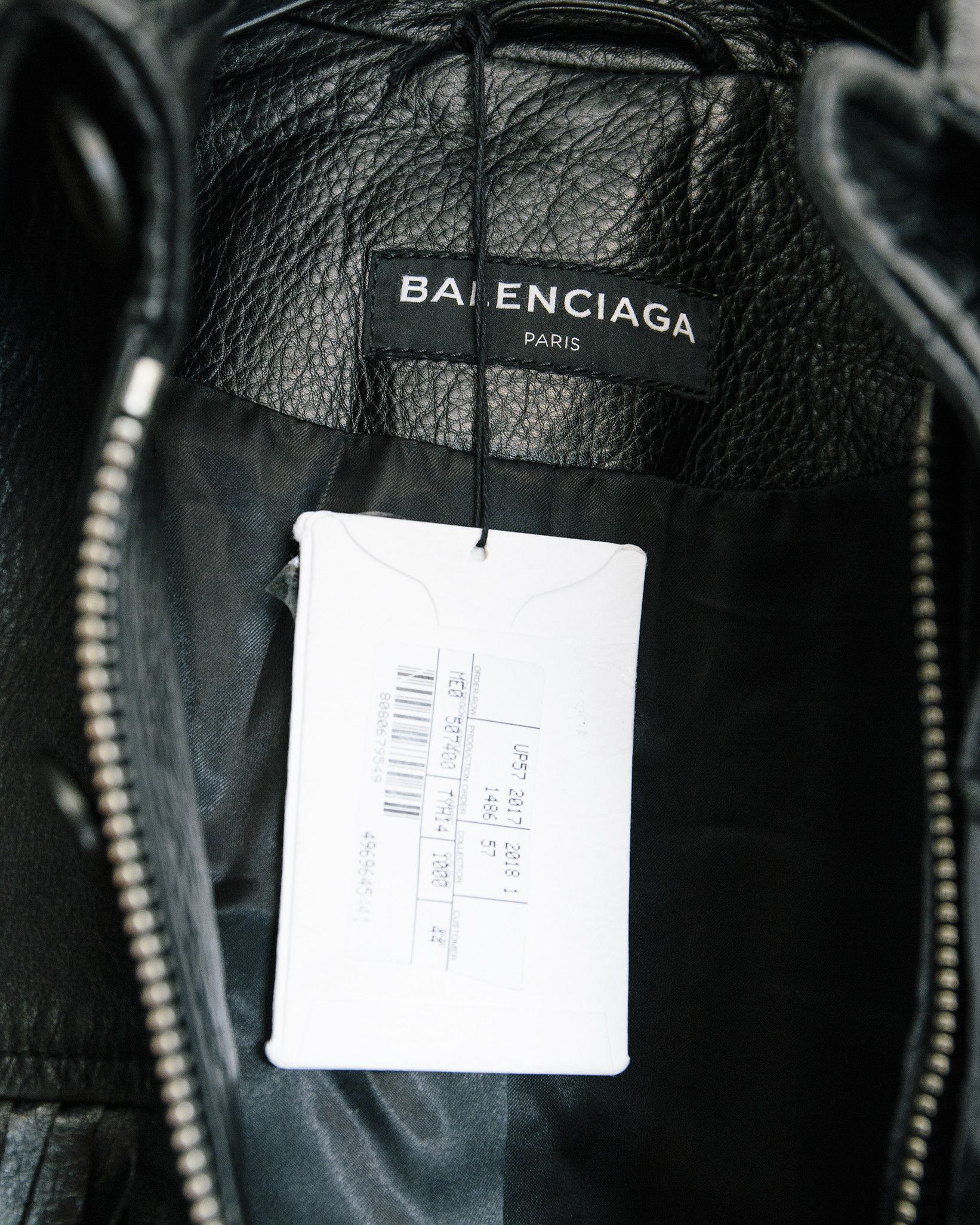 Balenciaga Balenciaga SS18 Runway Leather Fringe Taxi Jacket in Black Size US S / EU 44-46 / 1 - 3 Thumbnail