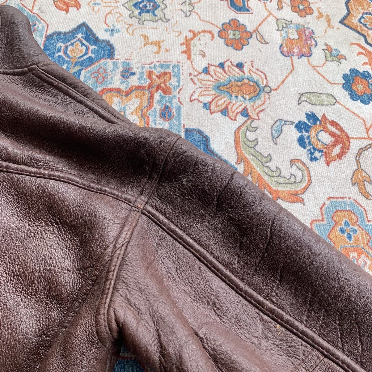 14th Addiction Vintage World Polo Shearling Leather Jacket Size US L / EU 52-54 / 3 - 13 Thumbnail