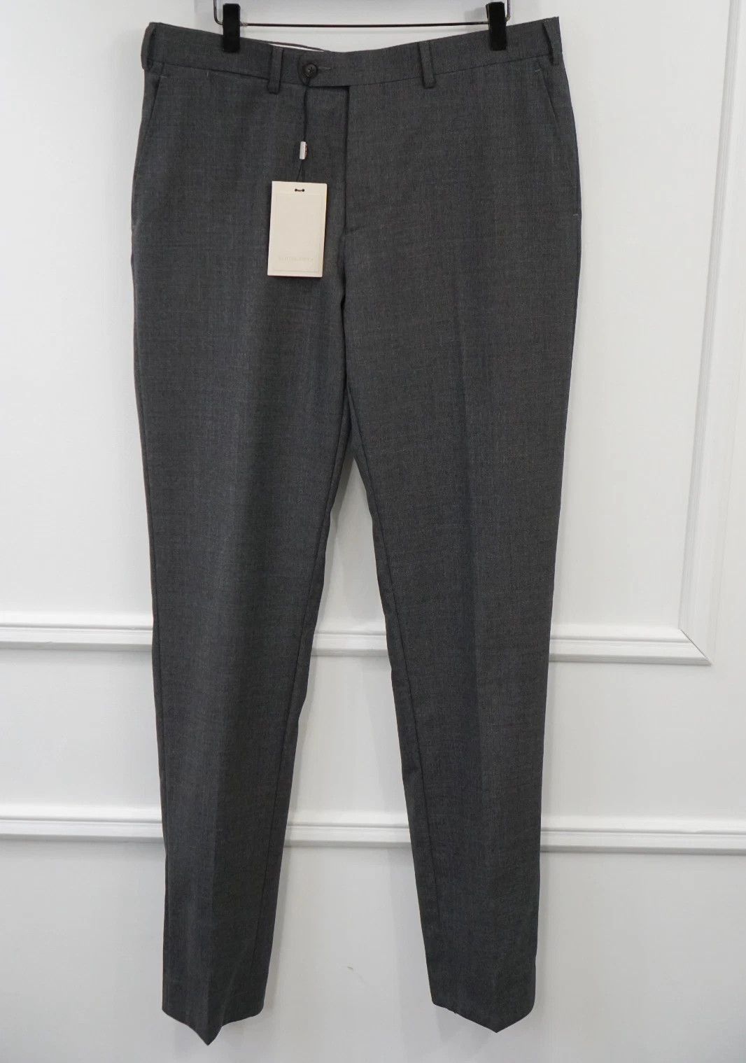 Suitsupply Men Suitsupply Trousers Bescia Grey Wool Size UK/US40 Size 40R - 1 Thumbnail