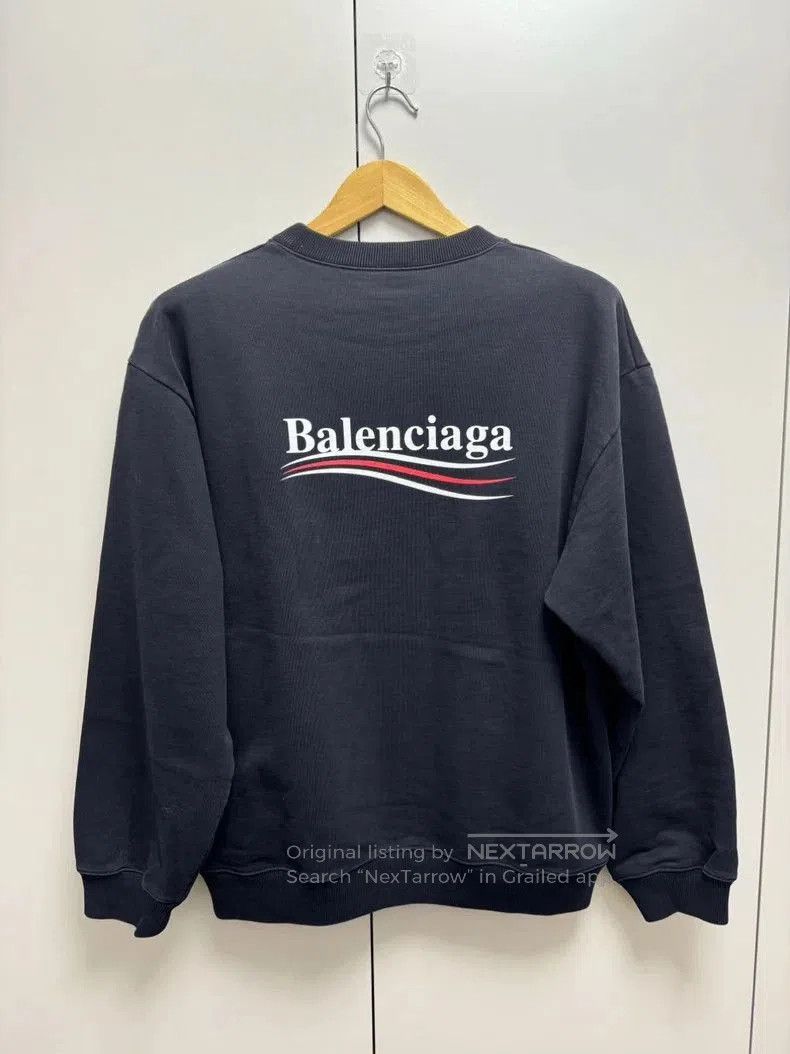 Balenciaga Balenciaga Black Embroidered Coke Sweatshirt. Size US XL / EU 56 / 4 - 2 Thumbnail