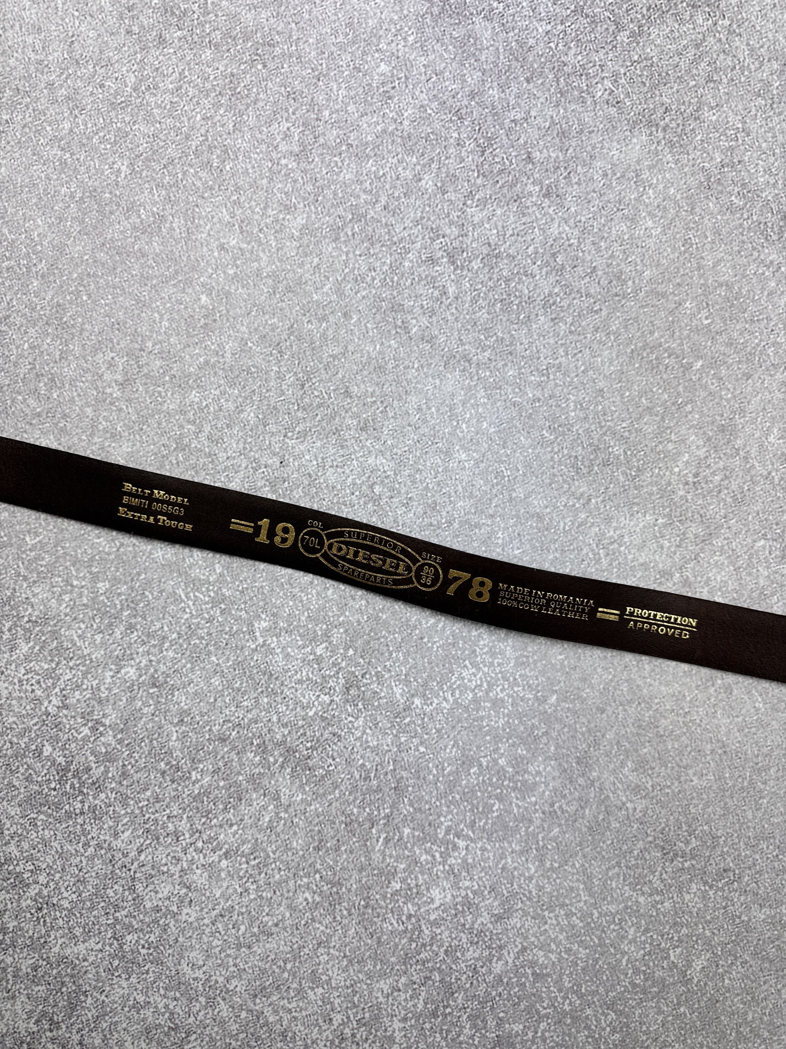 Diesel × Leather NEW DIESEL BIMITI GURTEL BROWN LEATHER BELT SIZE 90cm / 36 Size 36 - 8 Thumbnail
