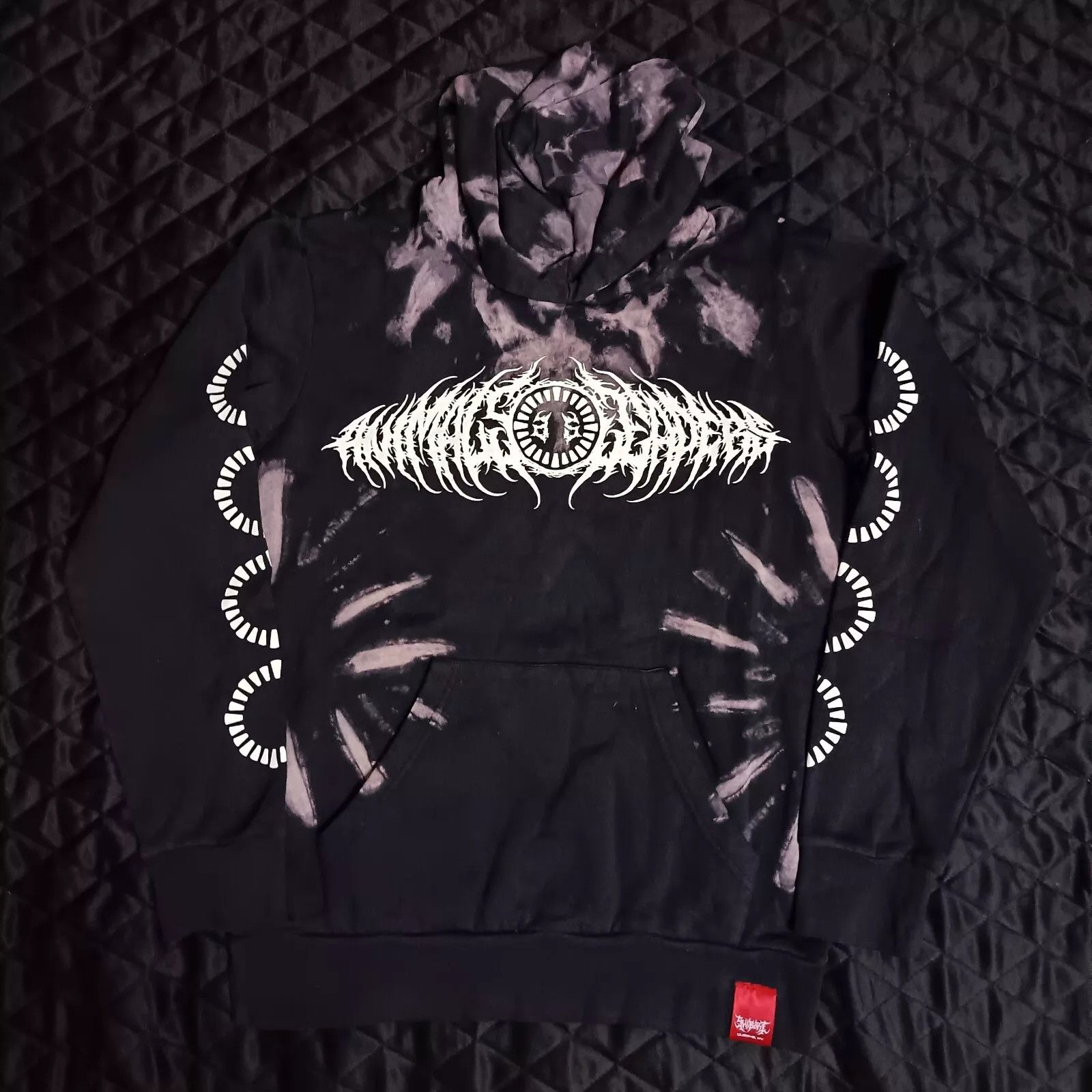 Band Tees Shibori Threads X Animals As Leaders Metal Band Hoodie Sz M Size US M / EU 48-50 / 2 - 1 Thumbnail