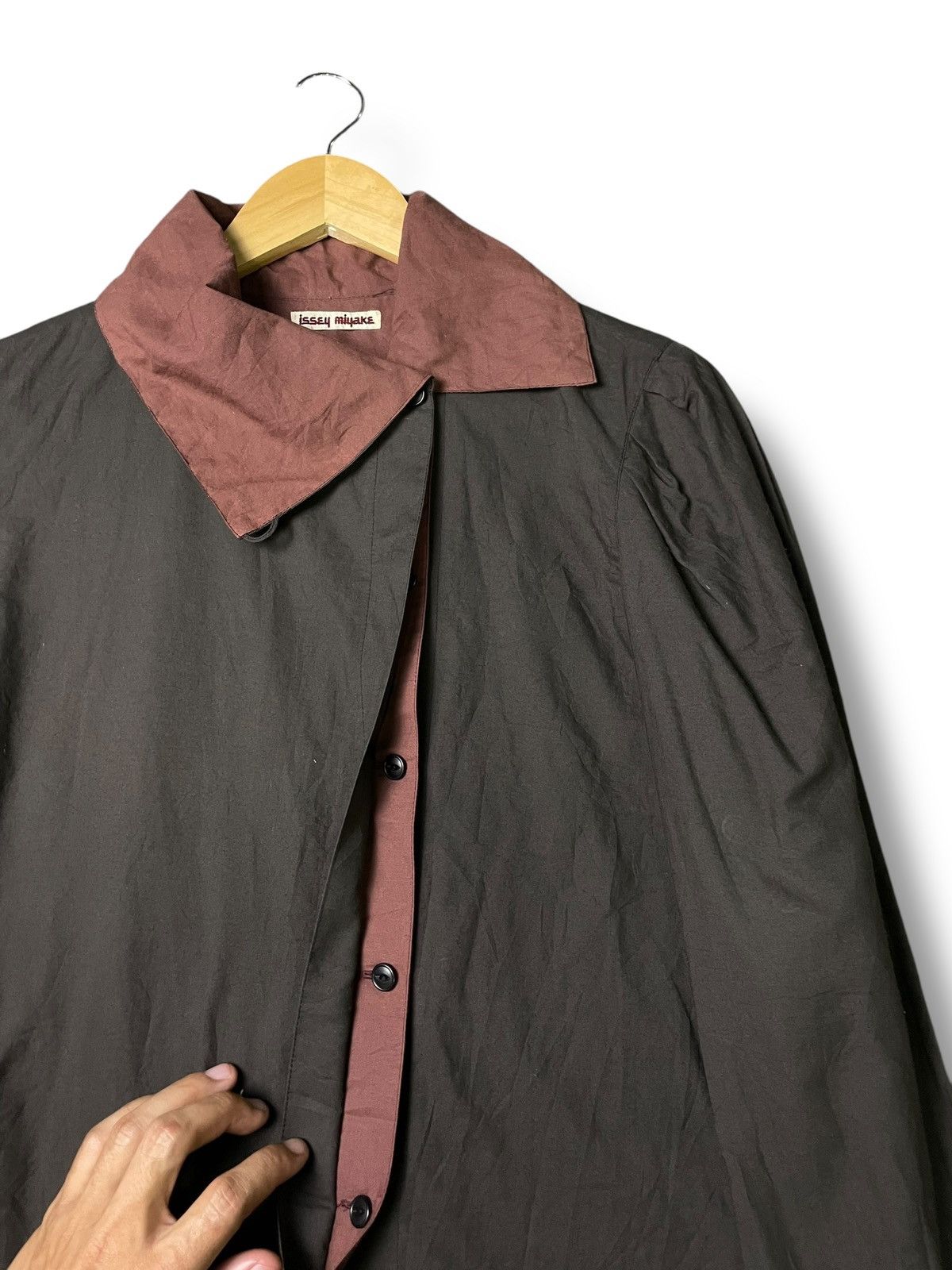 Issey Miyake × Japanese Brand × Vintage Vintage Issey Miyake Hidden Button Jacket (53) Size US XXS / EU 40 - 4 Thumbnail