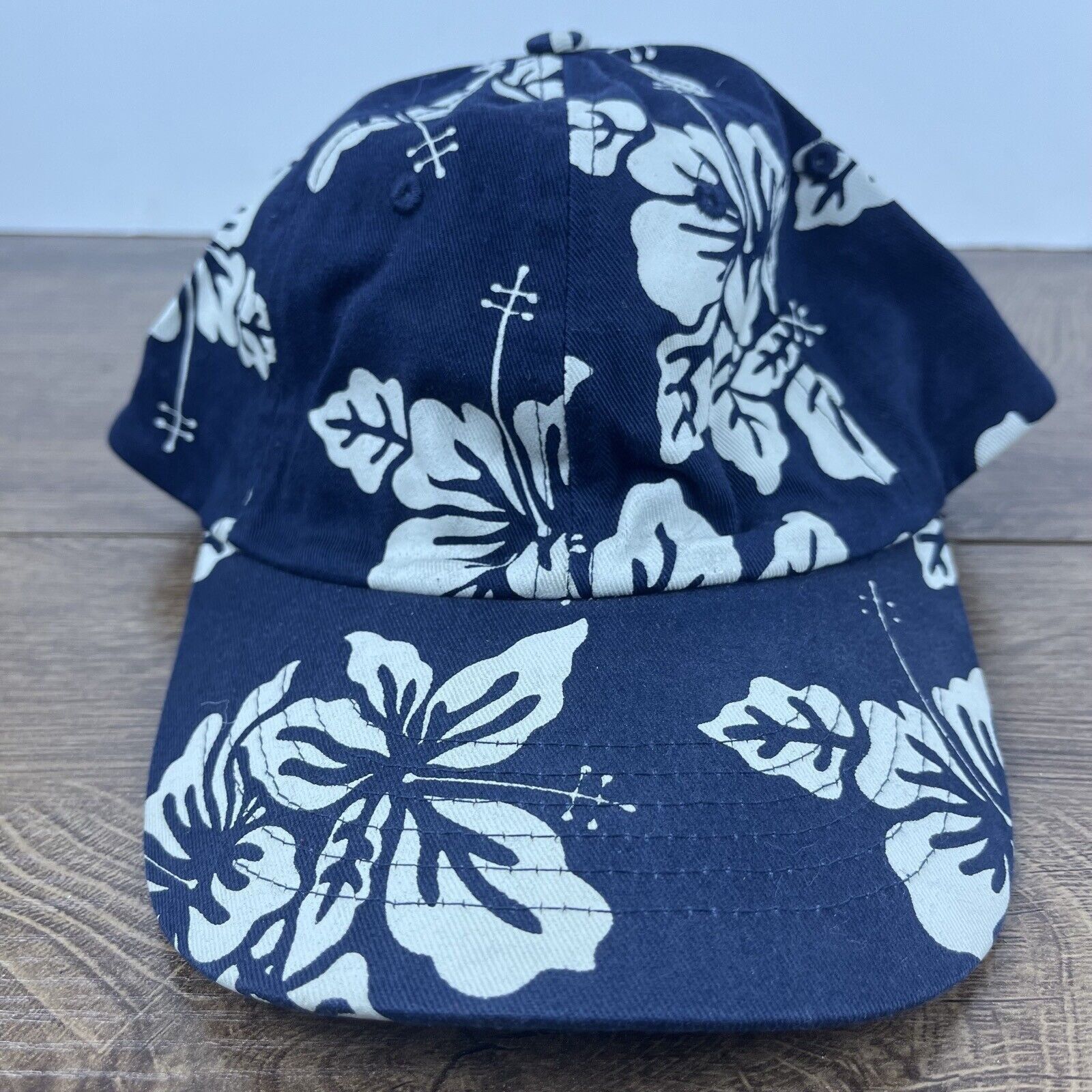 Other Beach Hat Vacation Leaves Hat Blue Cap Adjustable Blue Adult Size ONE SIZE - 1 Thumbnail