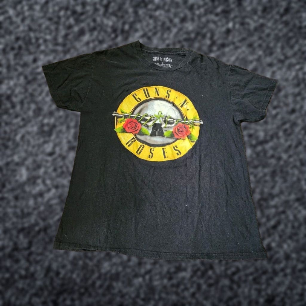 Vintage Guns N' Roses Classic Bullet Logo Graphic T Shirt Black Women's Large Size L / US 10 / IT 46 - 1 Thumbnail