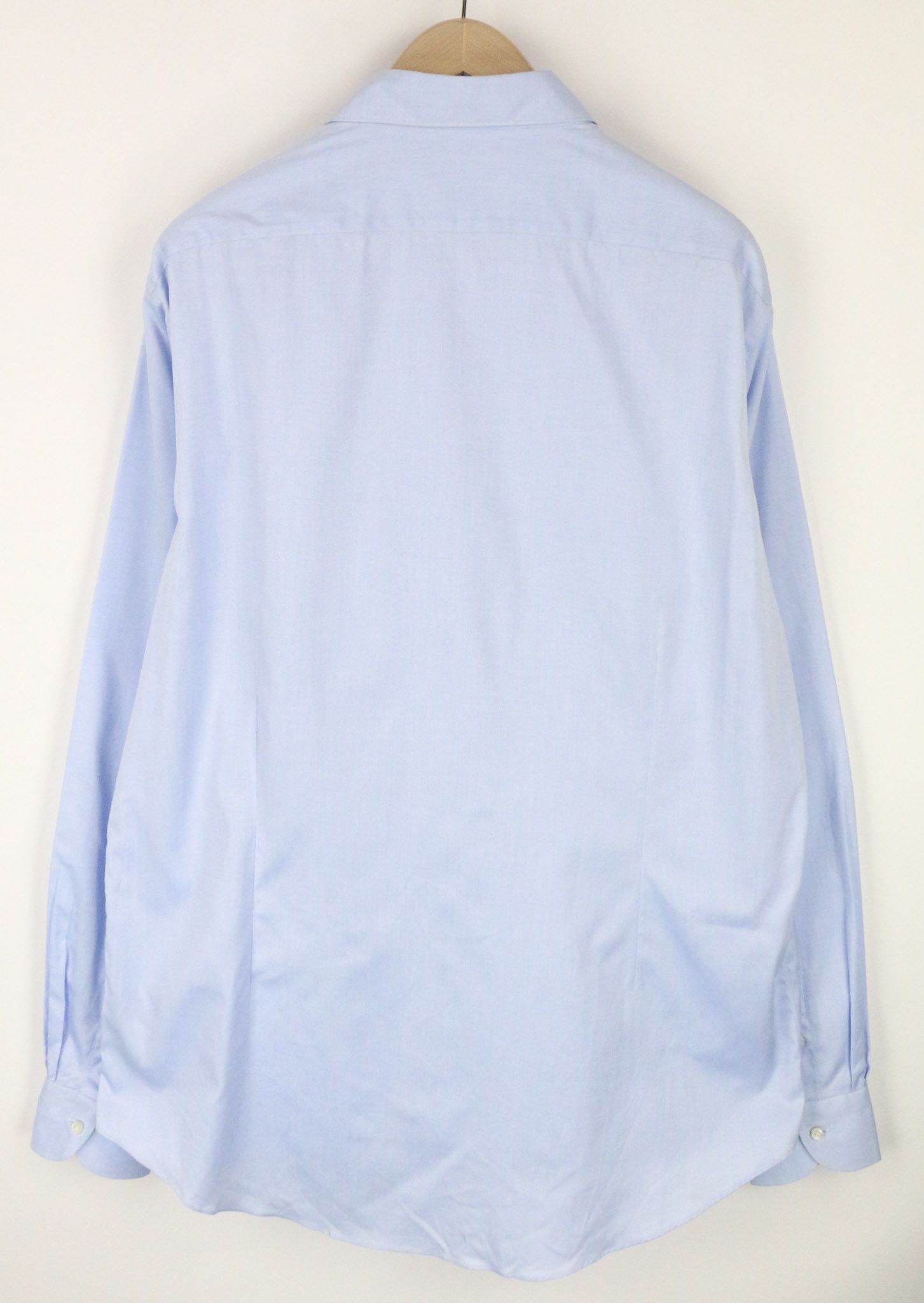 Suitsupply 47L/18 1/2L Extra Slim Blue Cotton Twill 72681 Size 46R - 2 Thumbnail