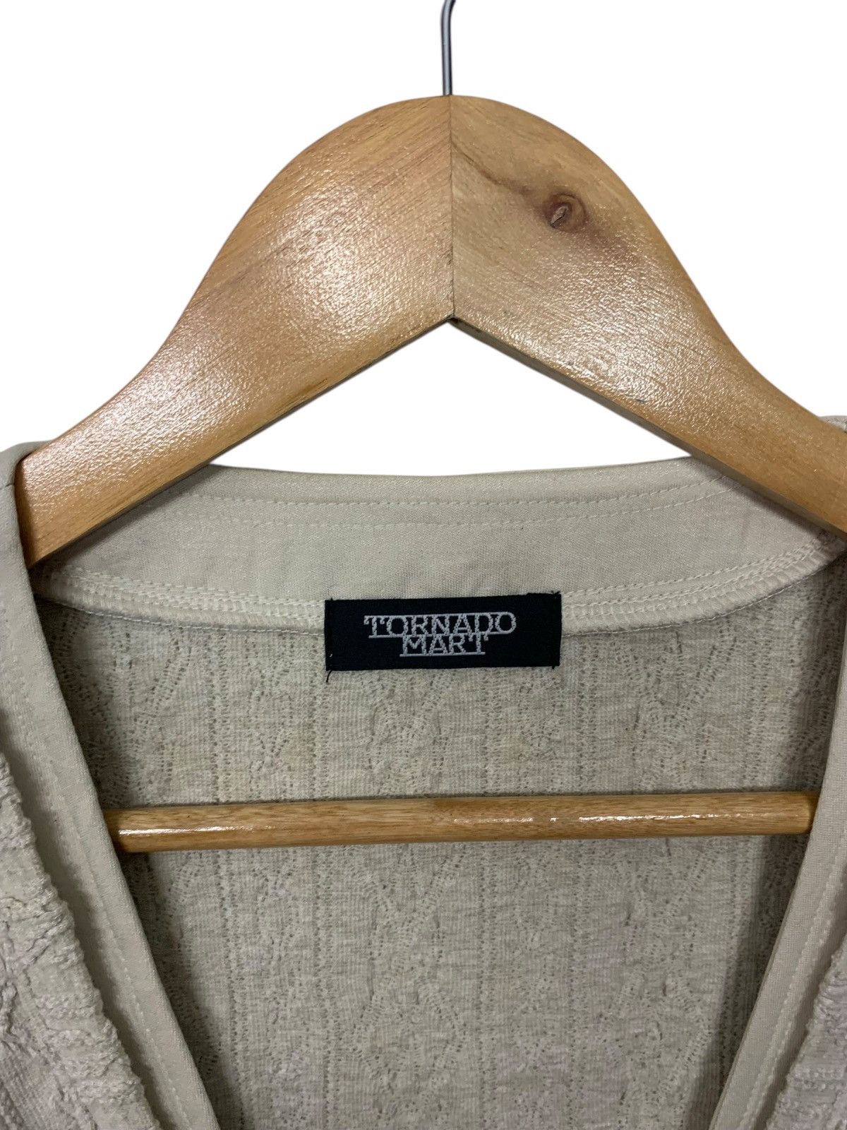 Designer × Japanese Brand × Tornado Mart Rare Tornado Mart Cardigan Zipper Down Size M / US 6-8 / IT 42-44 - 5 Thumbnail