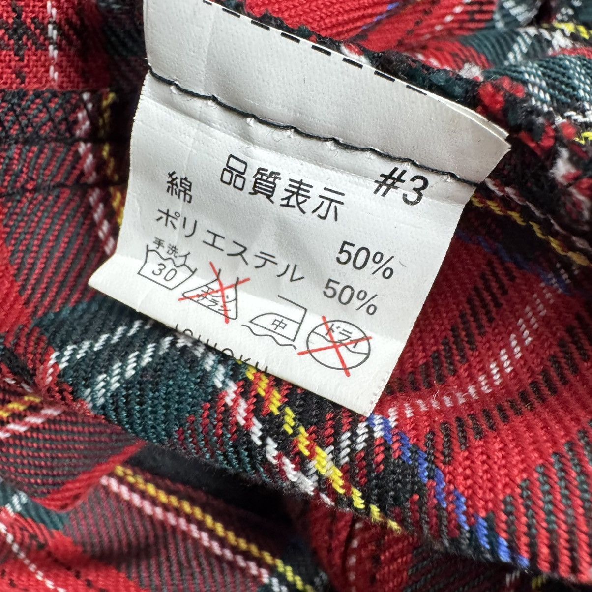 Japanese Brand ☀️RED TARTAN BONDAGE PANTS Size 30" / US 8 / IT 44 - 9 Thumbnail