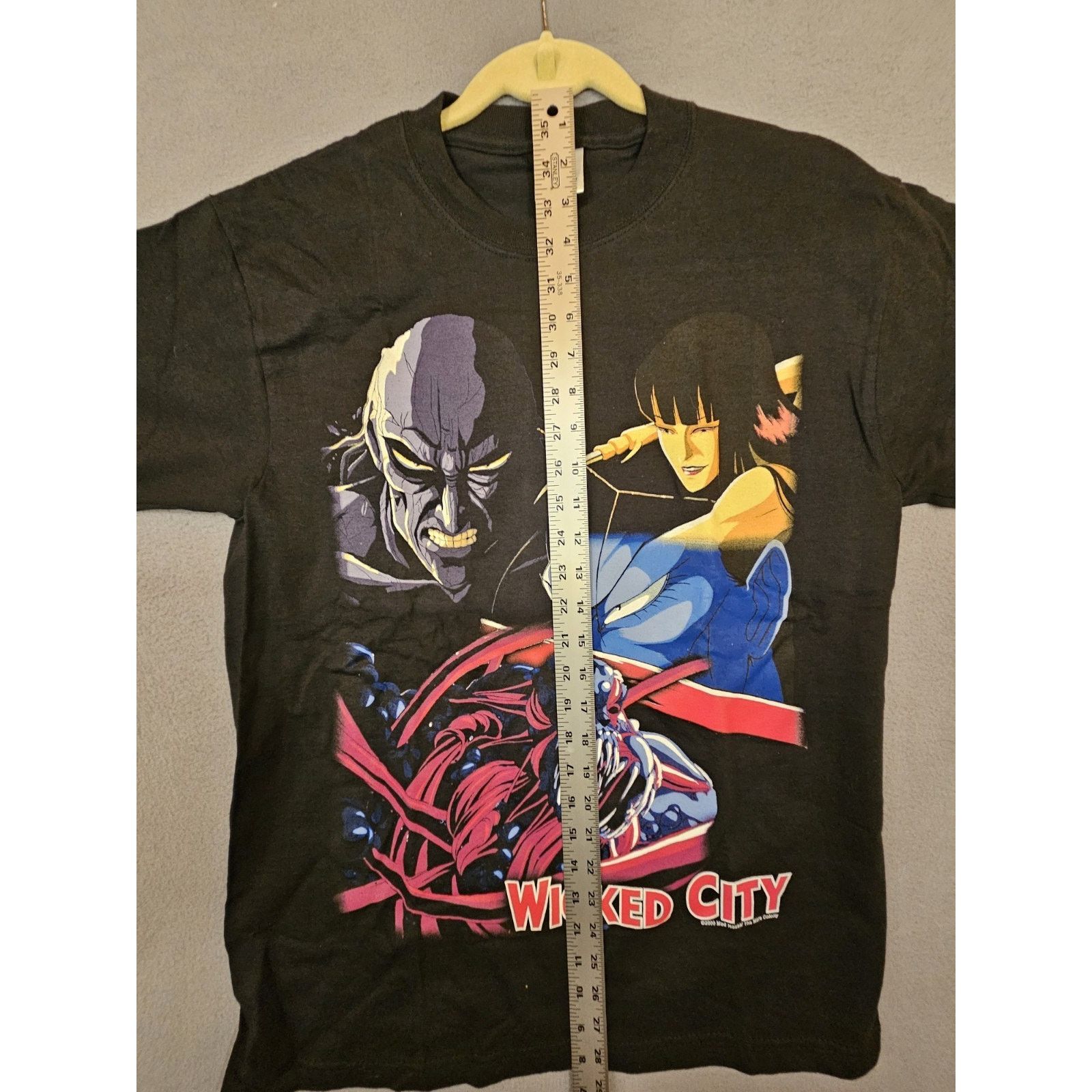 Delta Wicked City Anime Vintage 2000 Black Med Graphic T-Shirt Tee Size US M / EU 48-50 / 2 - 6 Thumbnail