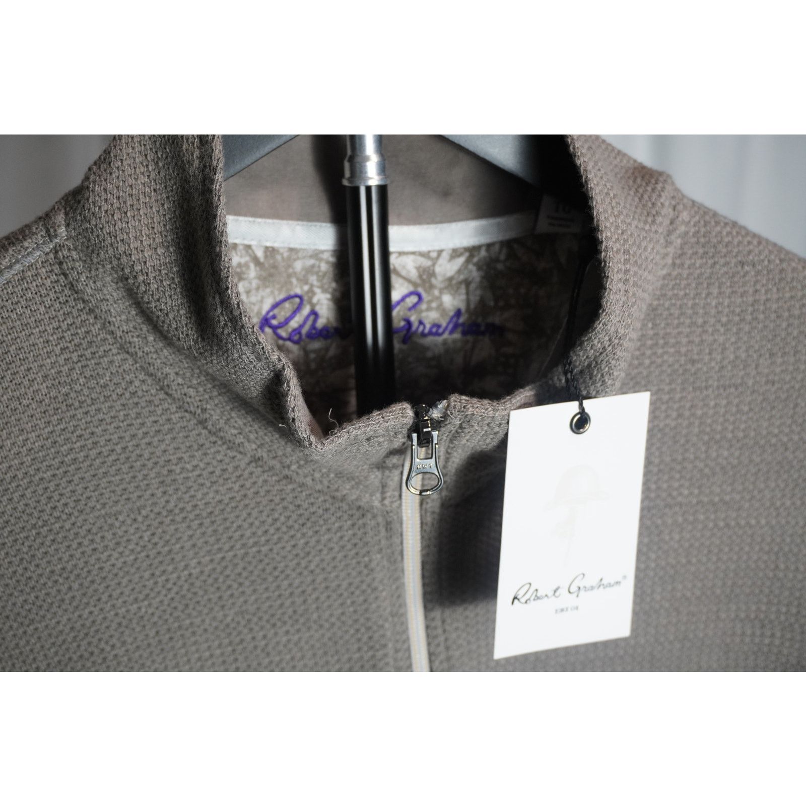 Robert Graham Robert Graham Quarter-Zip Pullover – Textured Knit – Size XL Size US XL / EU 56 / 4 - 3 Thumbnail