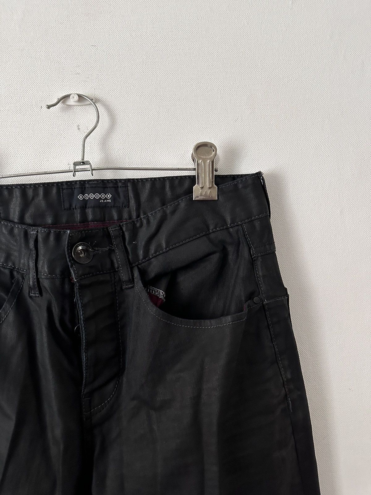 Japanese Brand Vintage Japanese Brand Stacked Waxed Jeans Size US 26 / EU 42 - 8 Thumbnail