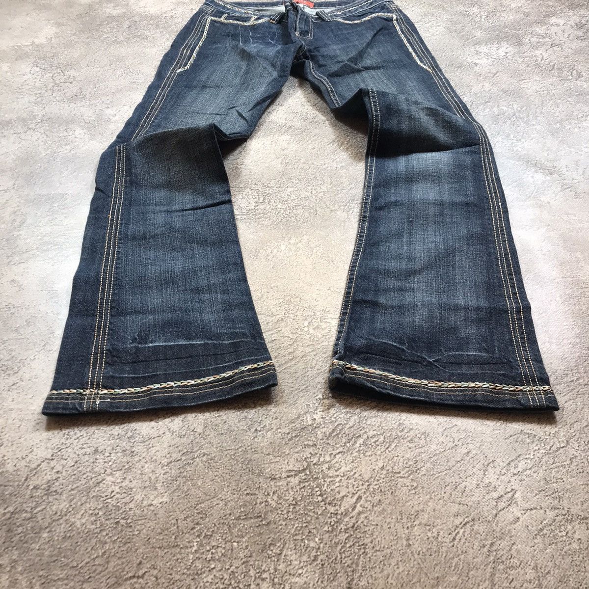 Vintage Vintage 90s Baggy Wide Leg Distressed Jeans Skate Grunge 28 Size 28" / US 6 / IT 42 - 1 Thumbnail