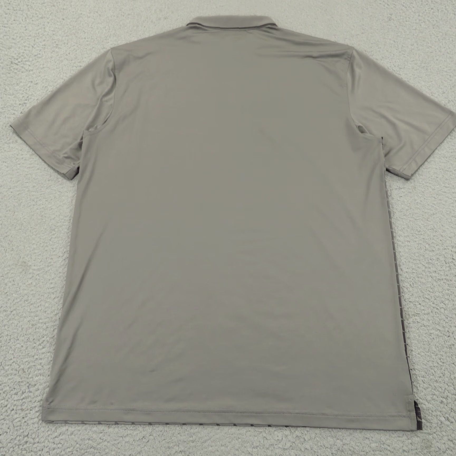 Vintage Masters Tech Polo Mens Large Grey Geometric Performance Golf Shirt Augusta Logo Size US L / EU 52-54 / 3 - 7 Thumbnail