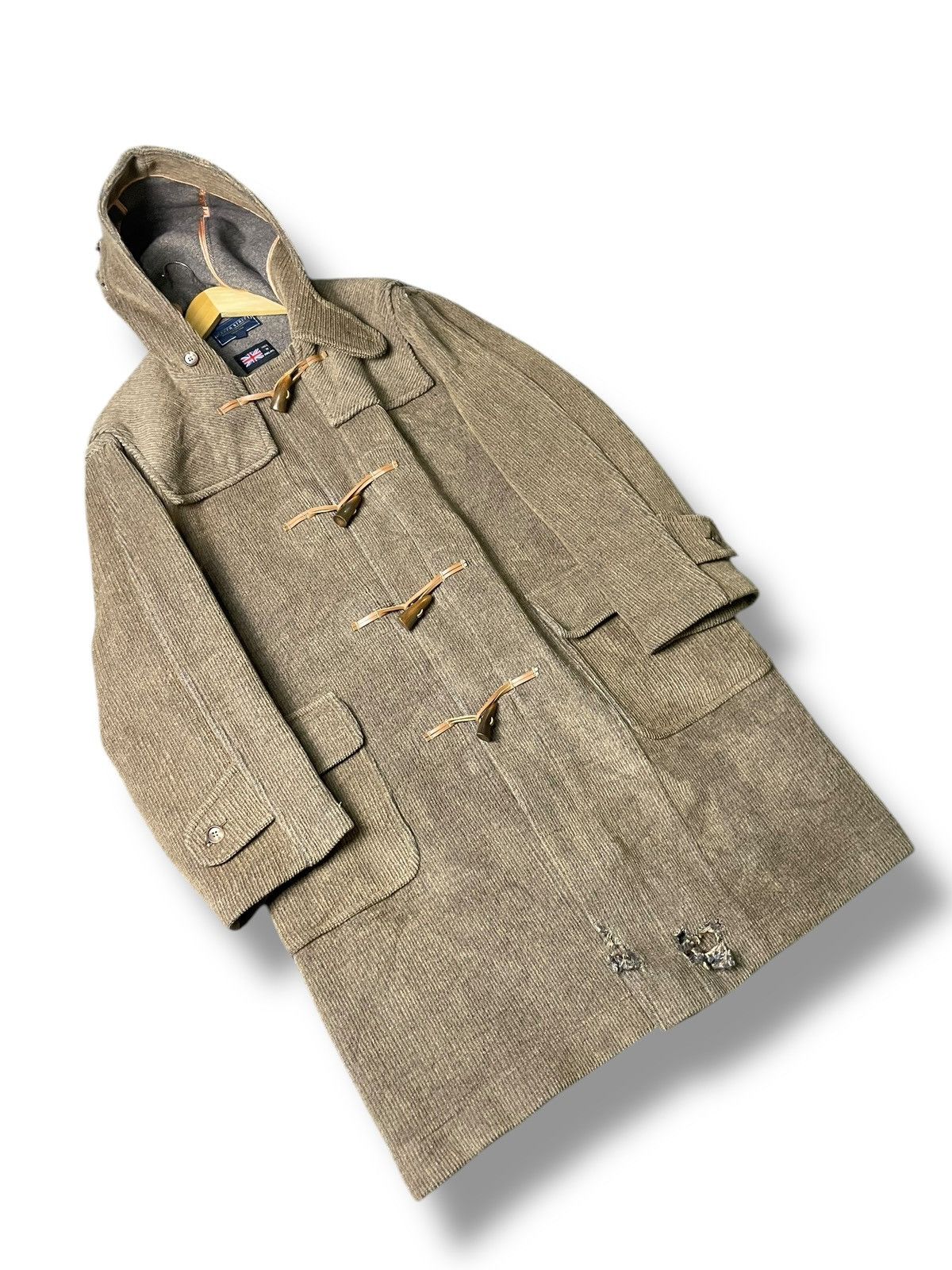 Japanese Brand × Vintage BAKER STREET Brand Long Hooded Duffle Coat (77) Size US L / EU 52-54 / 3 - 6 Thumbnail