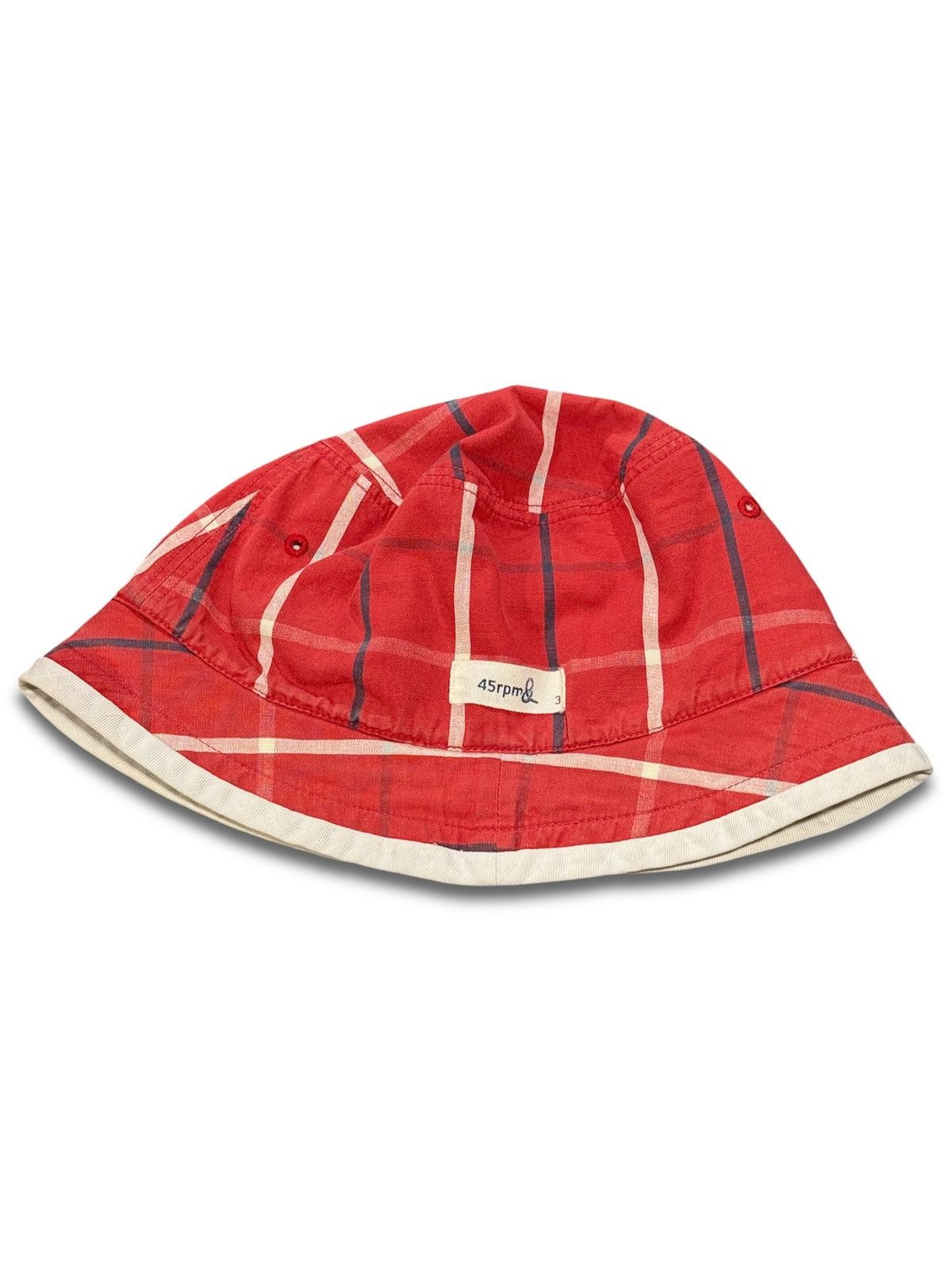 45rpm checkered bucket hat
