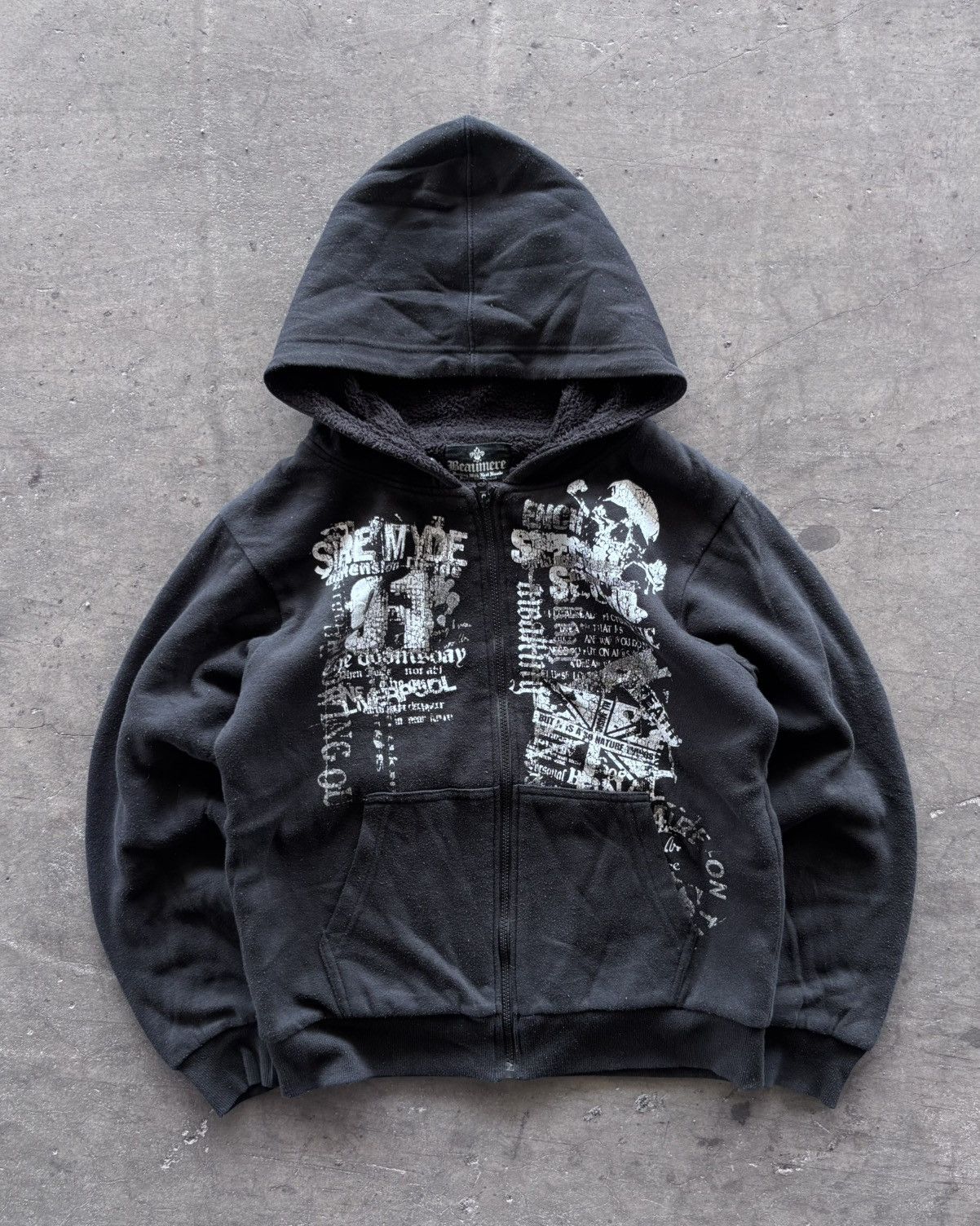 Beaumere 2000s Beumere Poem Sierra Black Hoodie Size US L / EU 52-54 / 3 - 1 Thumbnail