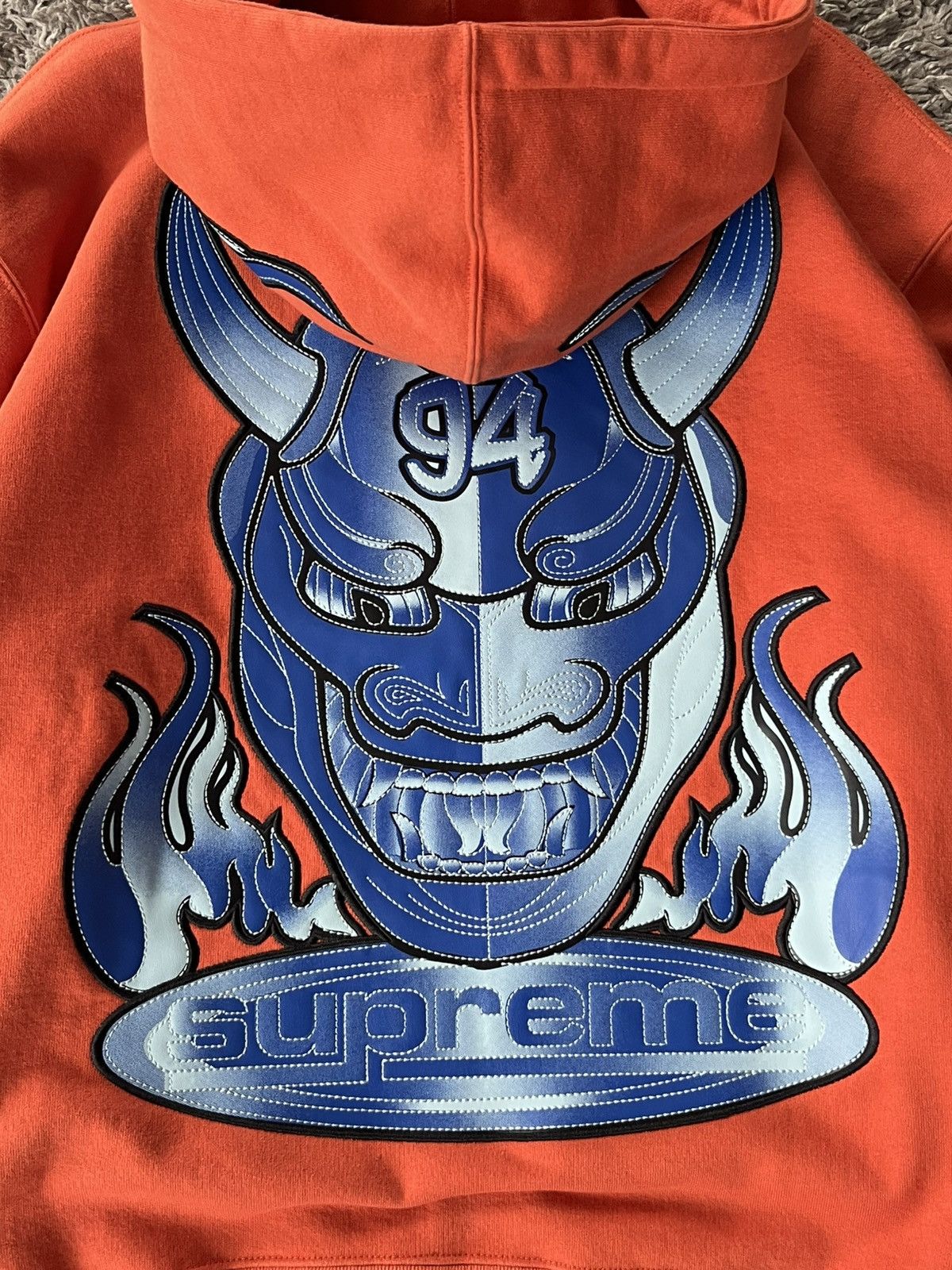 Supreme Supreme Demon Zip Up Hooded Sweatshirt Burnt Orange BIG LOGO Size US S / EU 44-46 / 1 - 4 Thumbnail