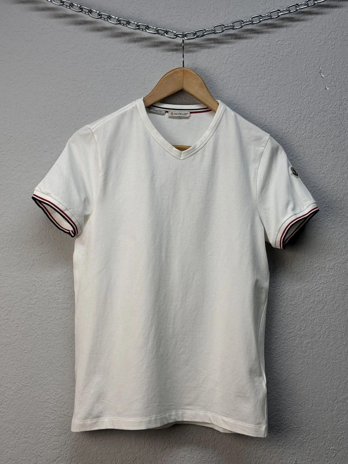 Designer × Moncler Vintage Moncler Double patch Maglia luxury tee Size US S / EU 44-46 / 1 - 2 Thumbnail