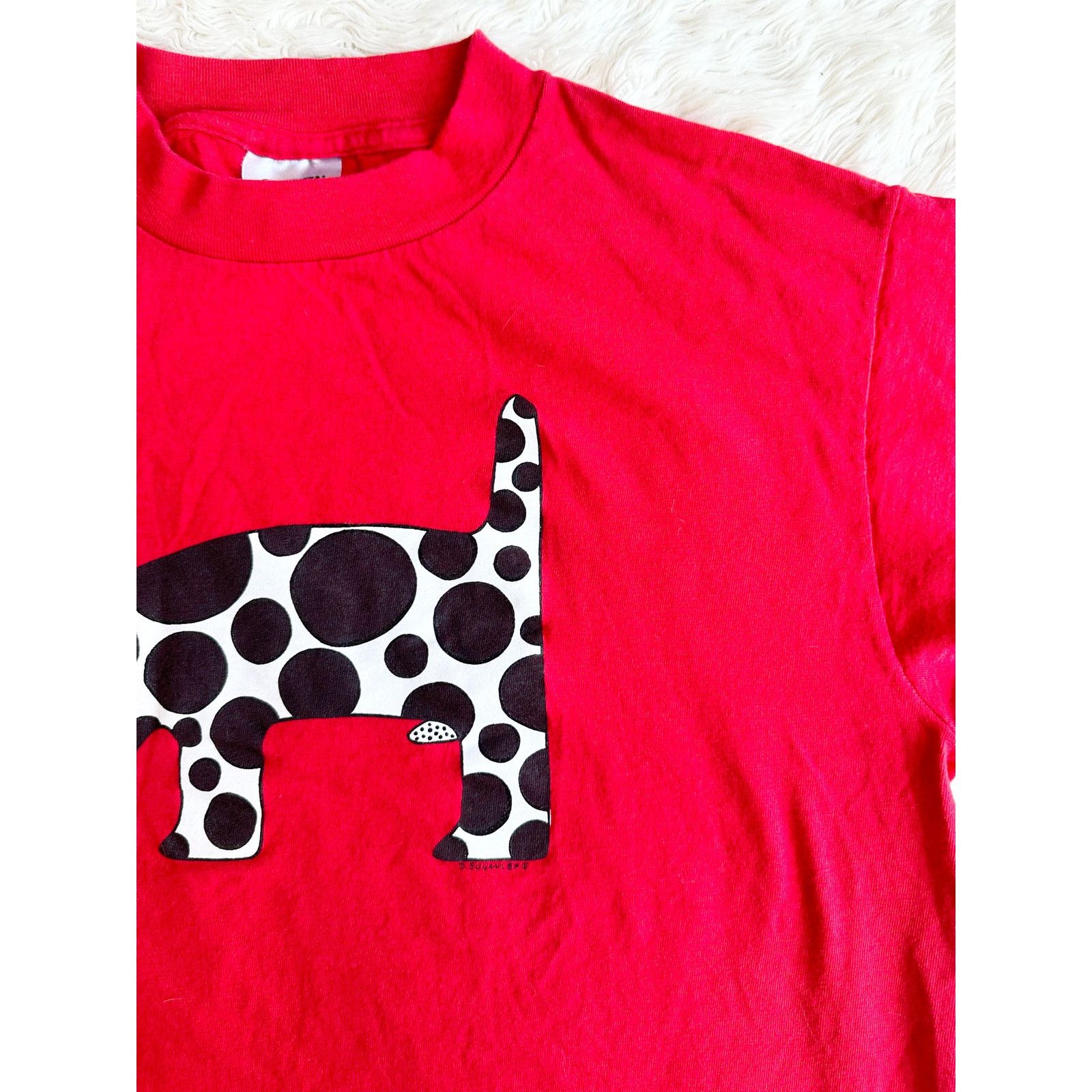 Vintage 1987 Spotted Bull Terrier Single Stitch Tee Size US L / EU 52-54 / 3 - 3 Thumbnail
