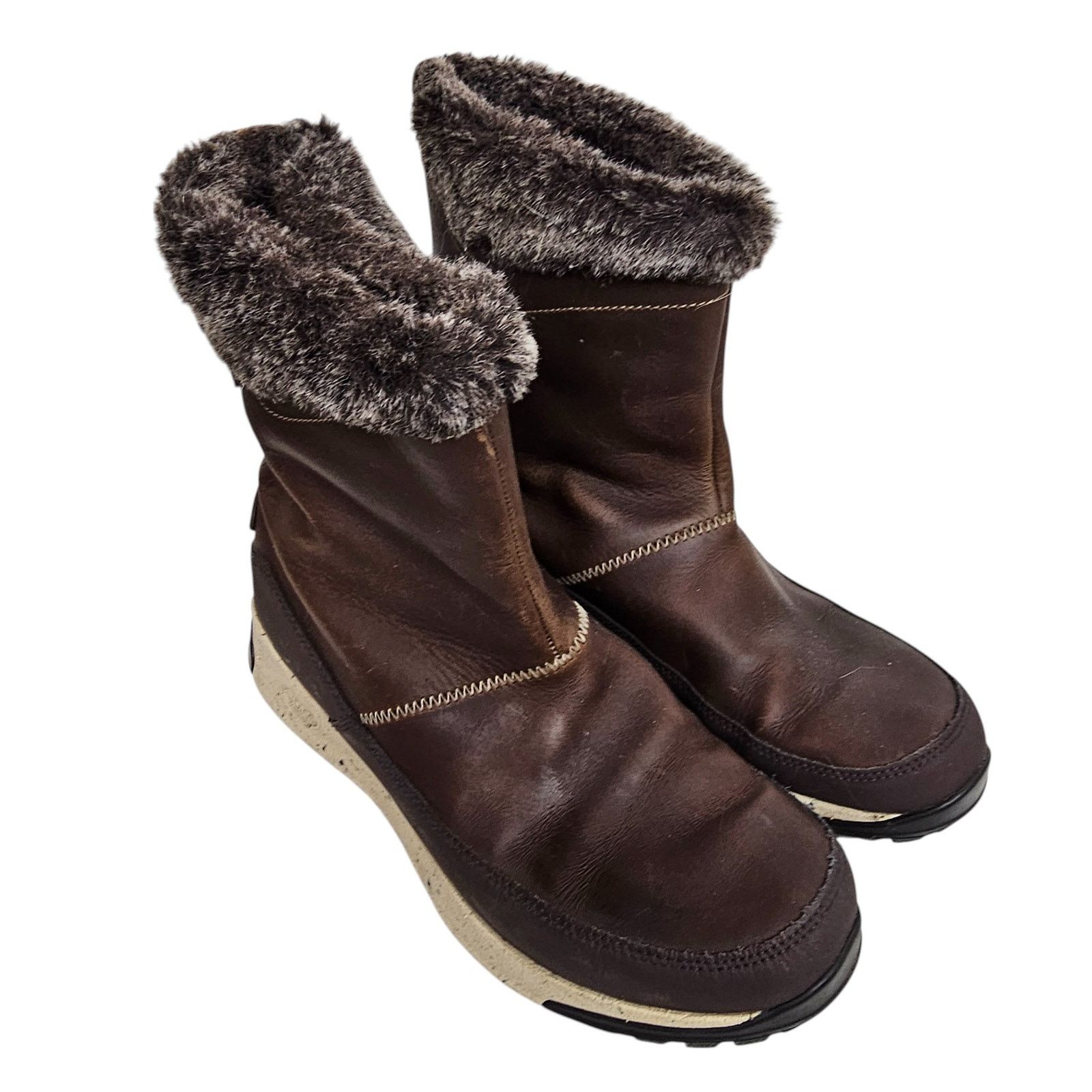 Chaco Chaco Womens Borealis Mid Waterproof Leather Boots 8.5 Hike Size US 8.5 / IT 38.5 - 2 Thumbnail
