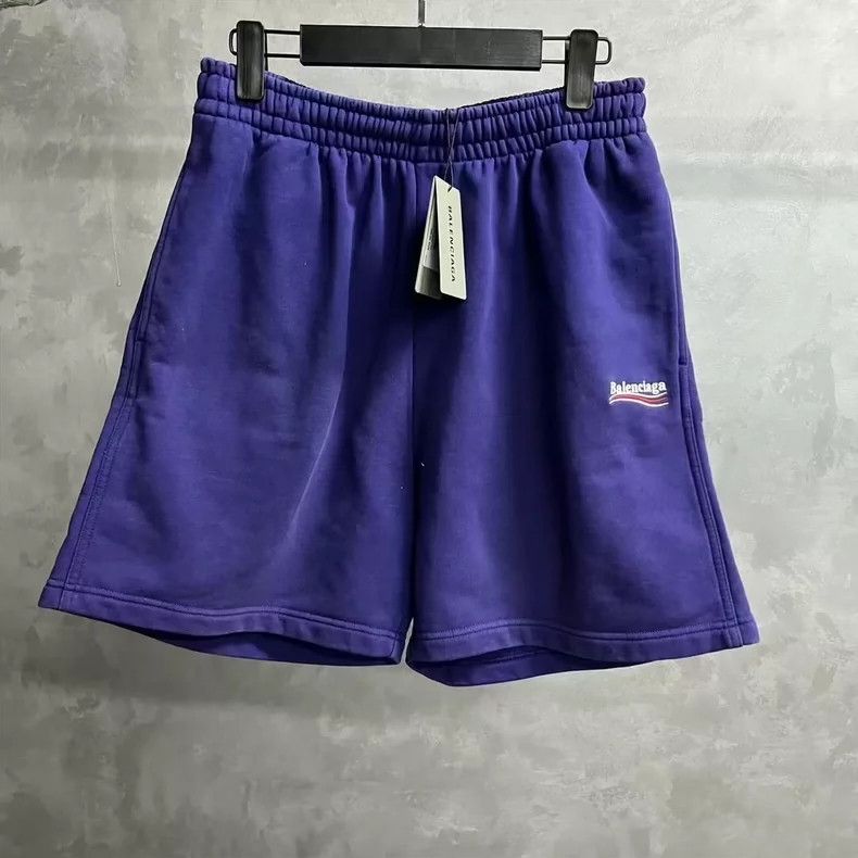 Balenciaga Balenciaga size S Blue solid monogrammed print elasticated Size US 26 / EU 42 - 1 Thumbnail