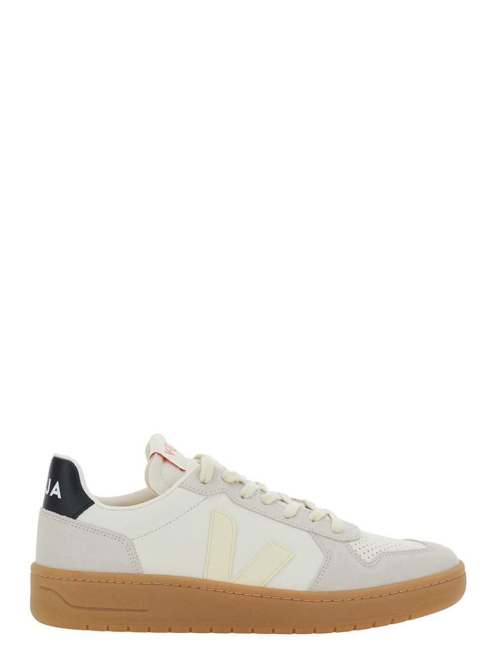 Veja 'V-82' Grey Low Top Sneakers with Logo Patch on Tongue and Side and Logo Letteirng on the Heel in Leather Unisex Size US 11 / IT 41 - 1 Thumbnail