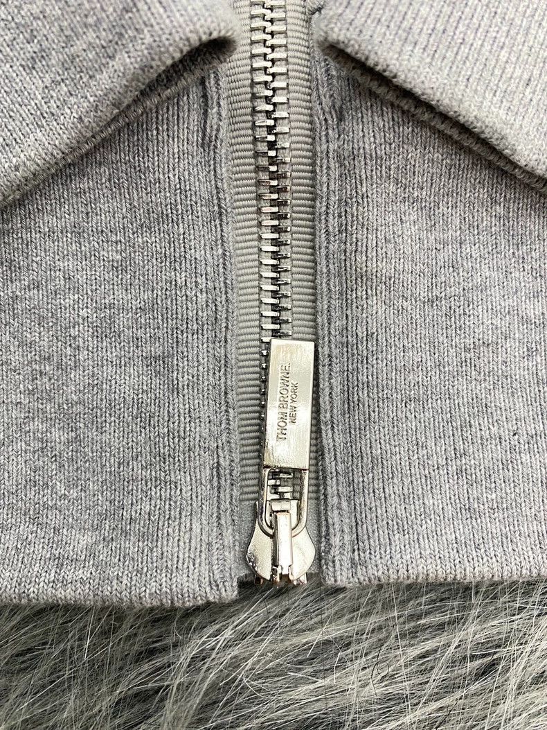 Thom Browne thom browneSleeve-marked striped zipper classic hooded swea Size US L / EU 52-54 / 3 - 5 Thumbnail