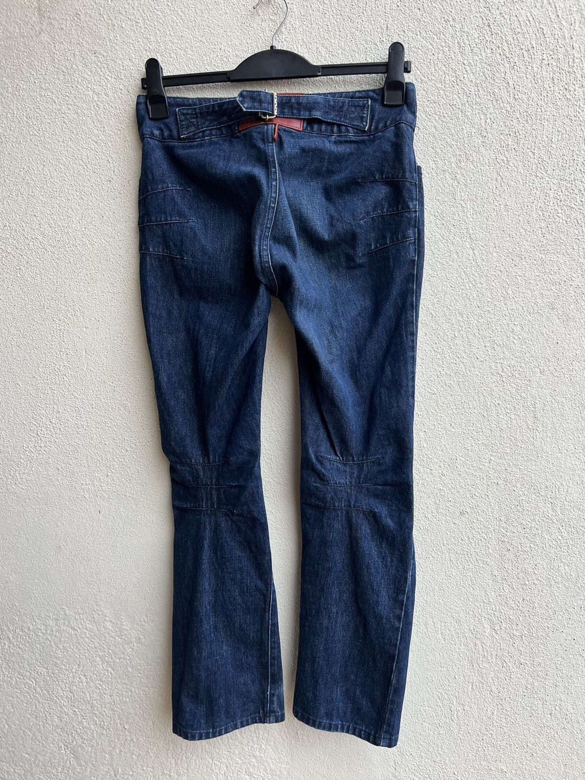 Vintage Vintage Yuji Yamada Furnishings Cinch Back Denim Jeans Size US 30 / EU 46 - 21 Thumbnail