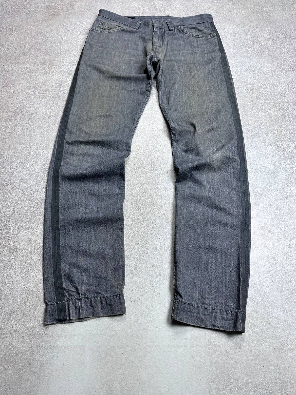 Armani Vintage Armani Metal Logo Baggy Jeans Rare 33 Size US 33 - 4 Thumbnail