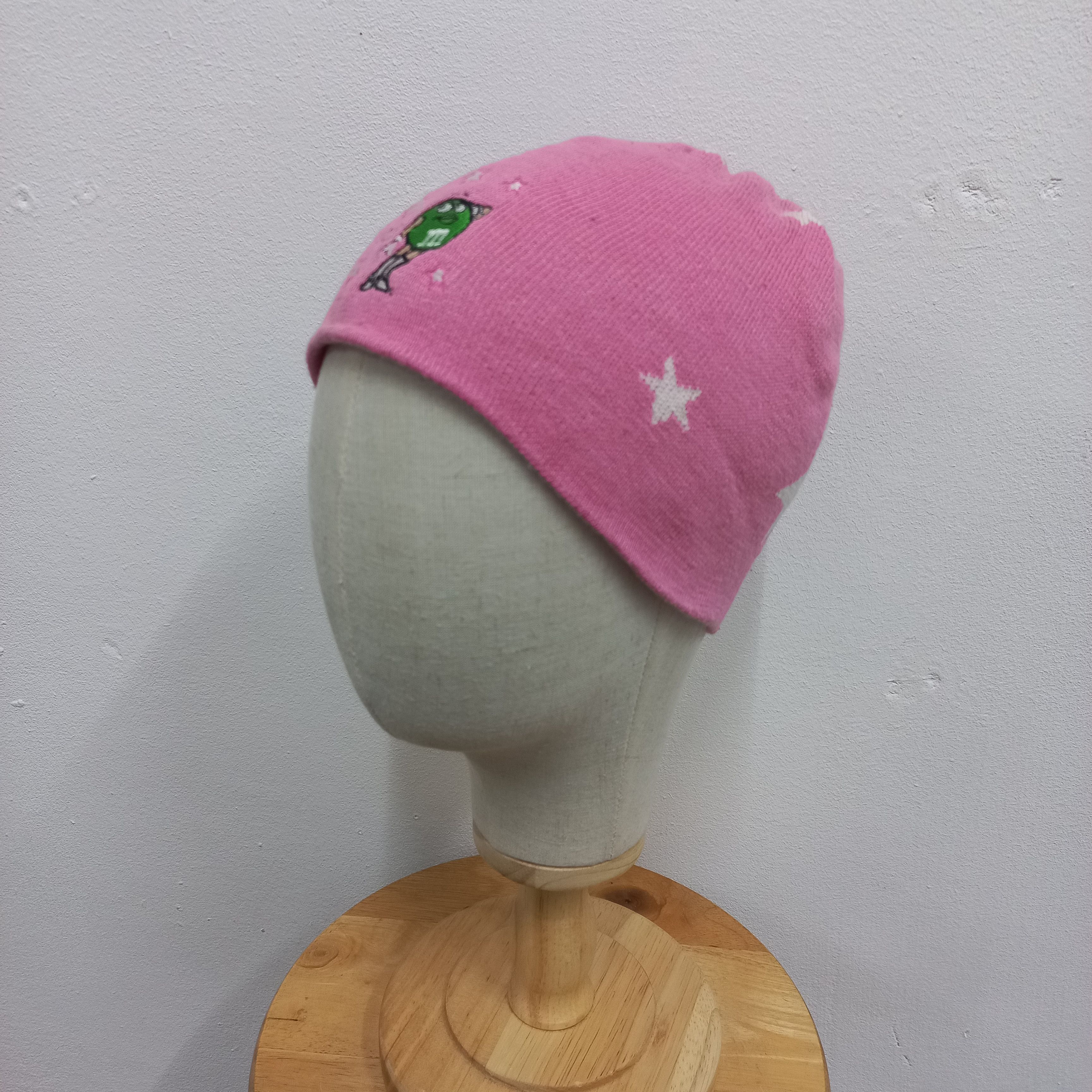 Japanese Brand 🫶🏼Vintage m&n character cartoon pull on beanie hat Size ONE SIZE - 2 Thumbnail