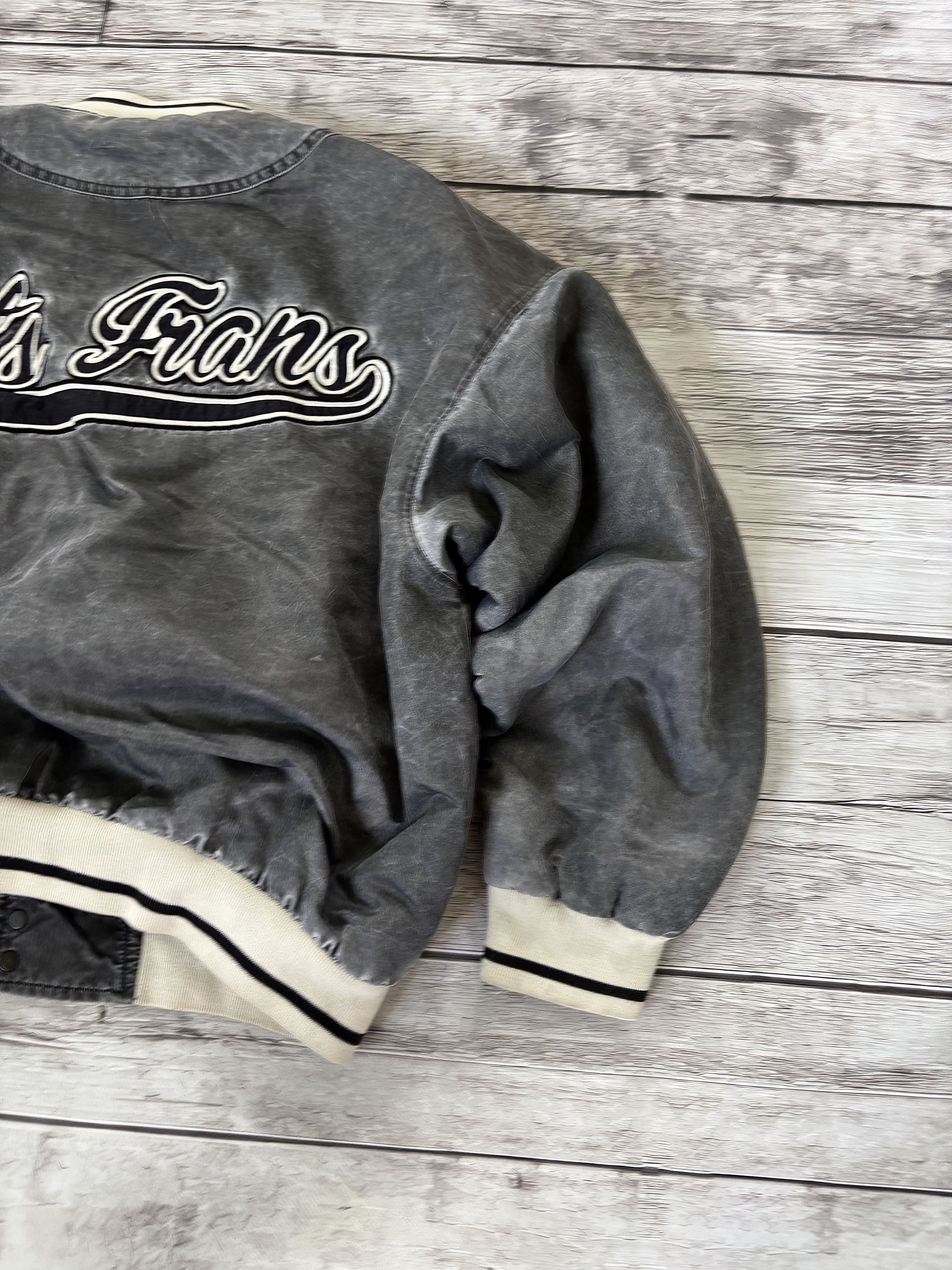 Hysteric Glamour × Japanese Brand VTG Washed Raf Simons Style College Cropped Bomber Jacket Size US S / EU 44-46 / 1 - 8 Thumbnail