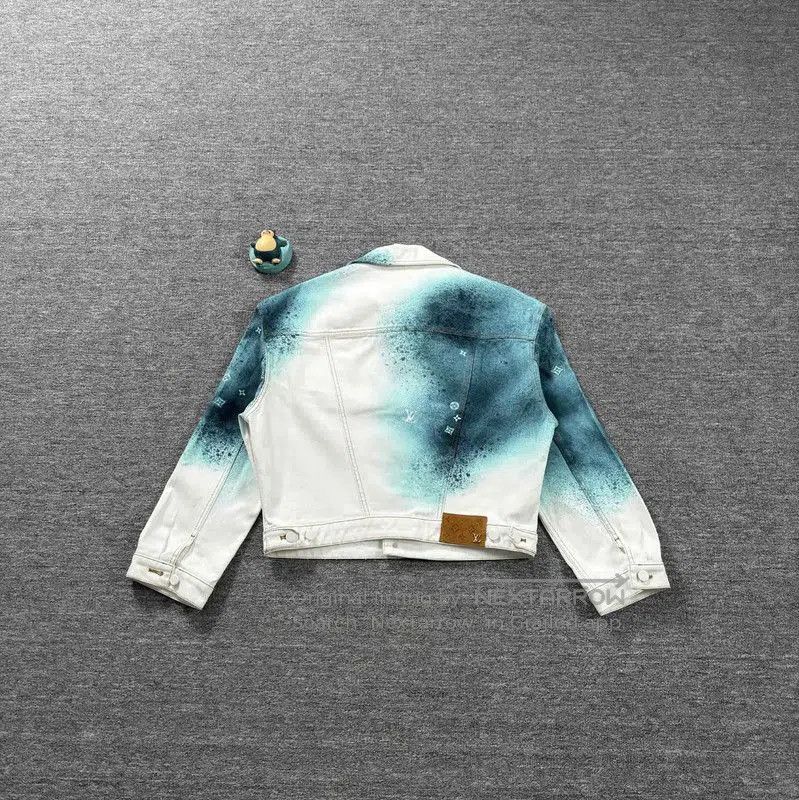 Louis Vuitton Louis Vuitton Men's White Cotton Jacket with Color Splash . Size US M / EU 48-50 / 2 - 2 Thumbnail