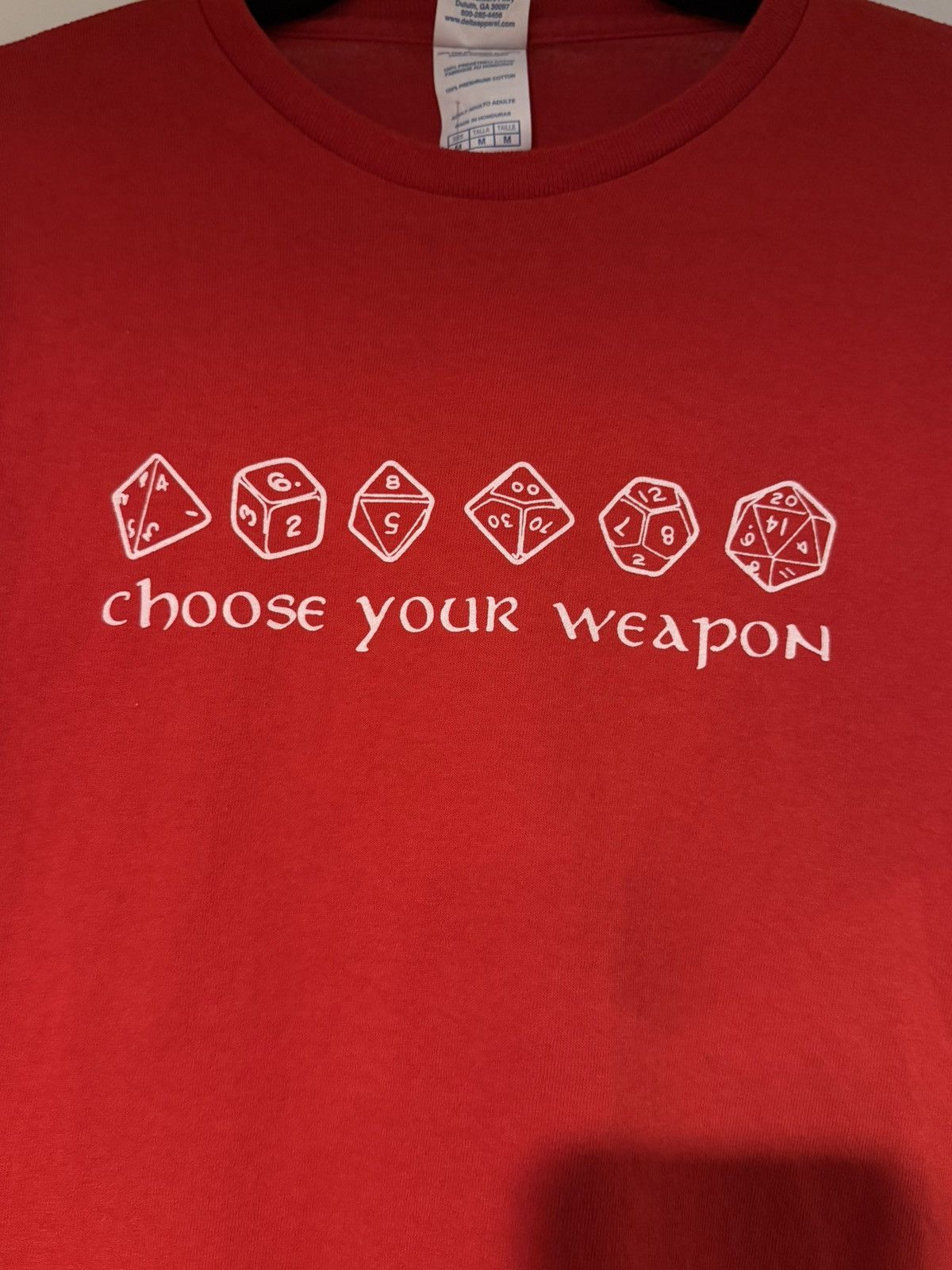 Vintage Vintage D&D choose your weapon die tee Size US M / EU 48-50 / 2 - 1 Thumbnail