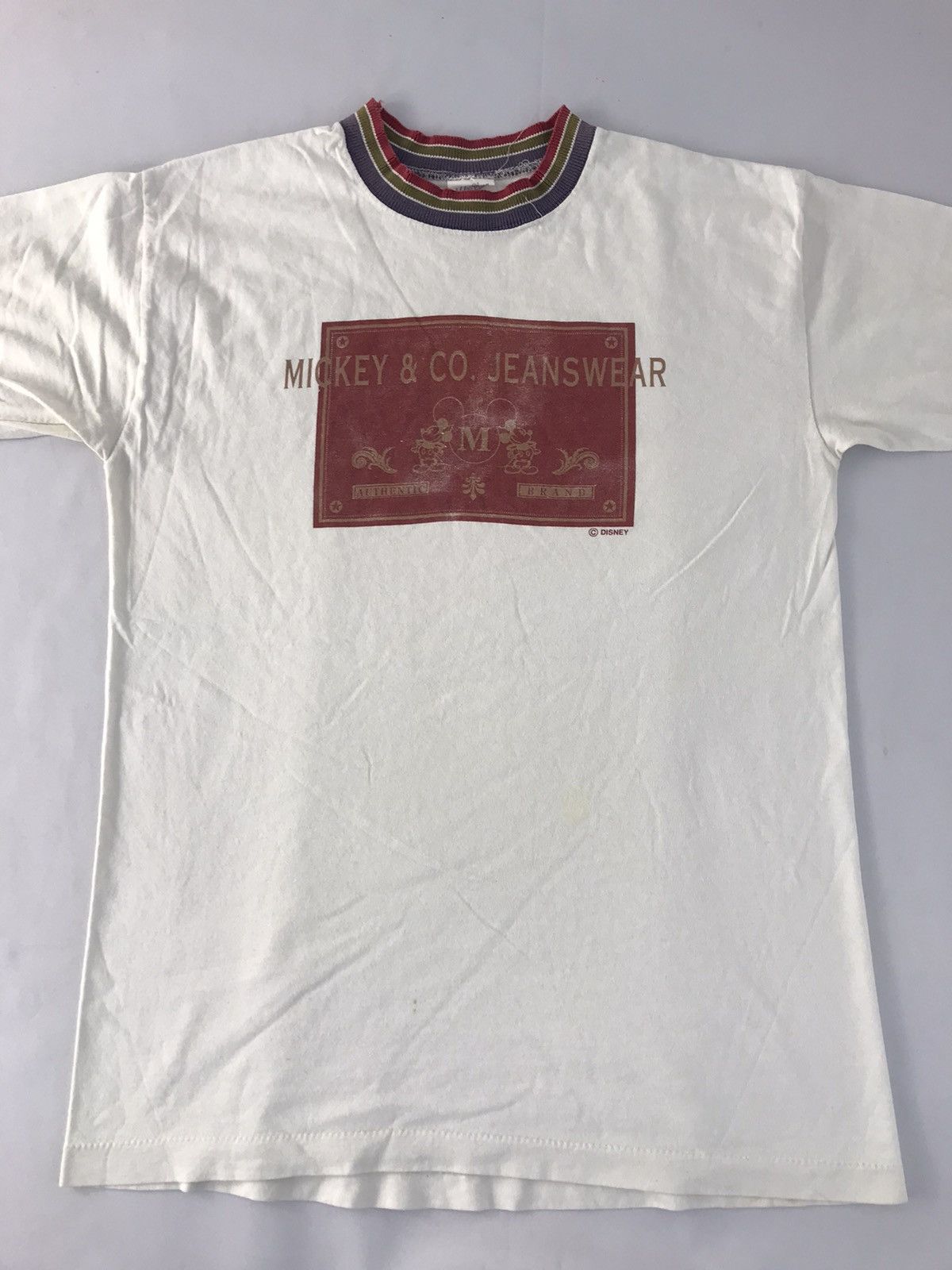 Mickey Mouse 90s Mickey Co Jeanswear Authentic Tag Ringer Style Size US M / EU 48-50 / 2 - 3 Thumbnail