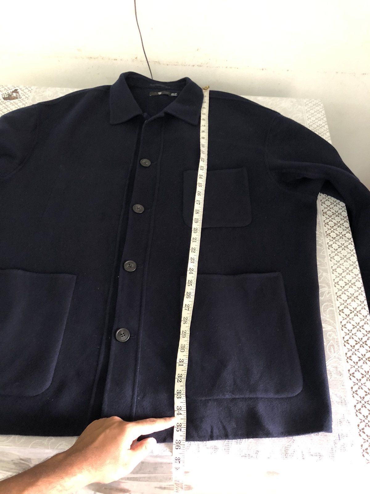 Jil Sander Nice Piece🔥 Jil Sander x Uniqlo Wool Button Jacket Size US XXL / EU 58 / 5 - 14 Thumbnail