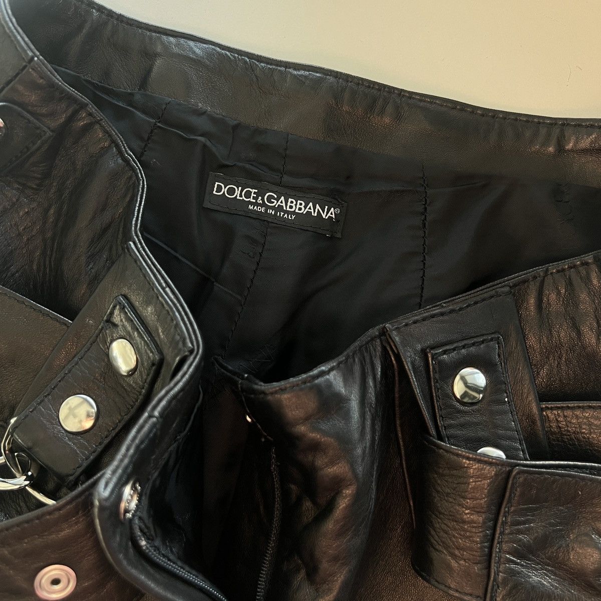 Dolce & Gabbana DOLCE & GABBANA LEATHER BONDAGE CAPRI Size 28" / US 6 / IT 42 - 7 Thumbnail