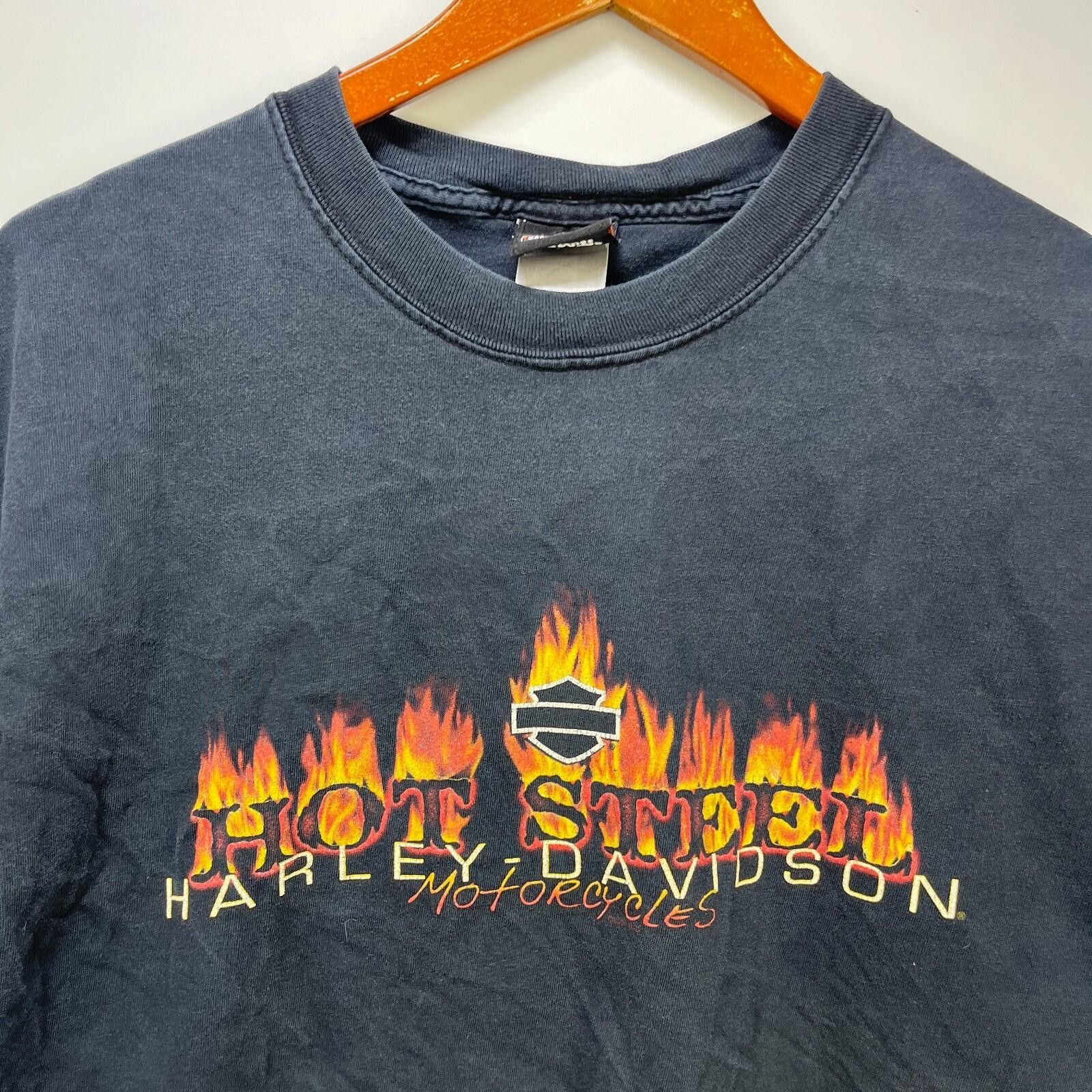 Harley Davidson Vintage Harley Davidson Hot Steel Flames T Shirt IOWA 2XL Size US XXL / EU 58 / 5 - 2 Thumbnail