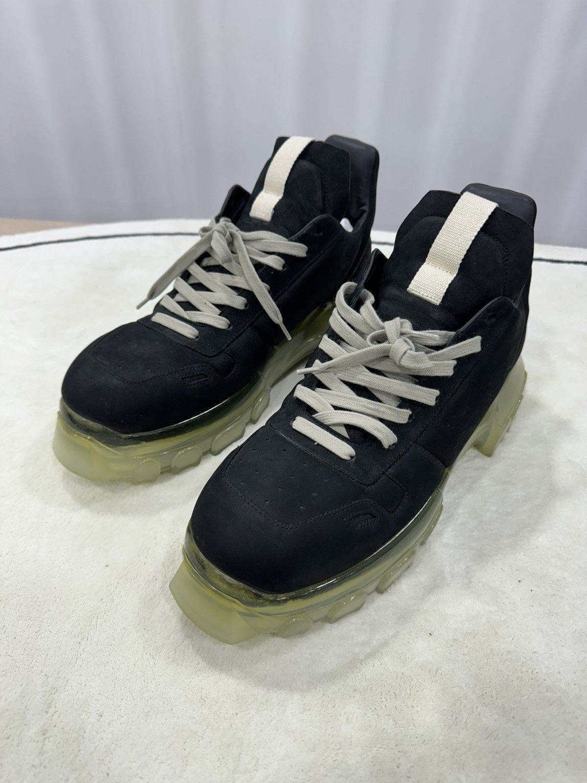 Pre-owned Rick Owens Maximal Tractor Sneakers In Black